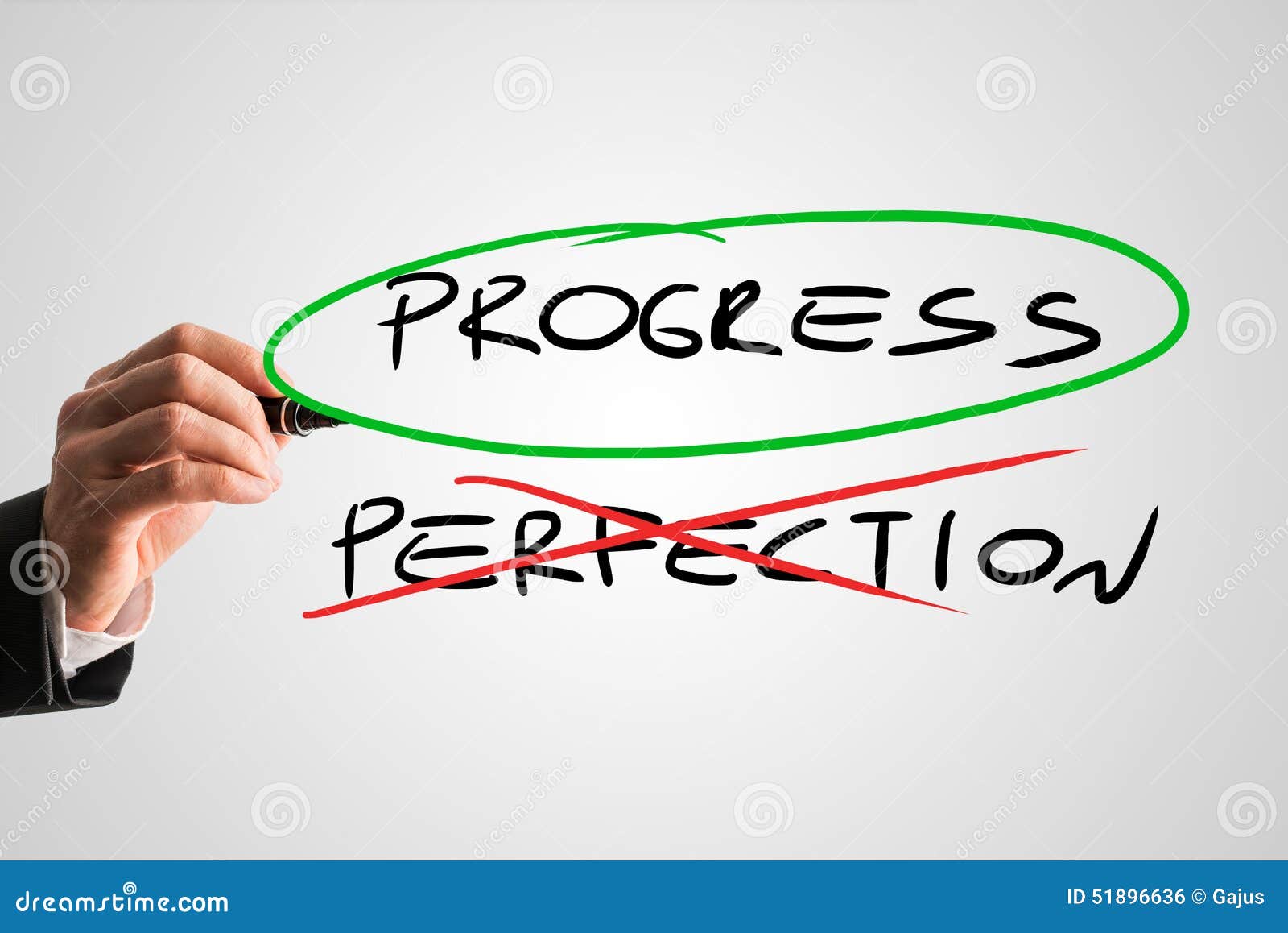 progress - perfection - concept