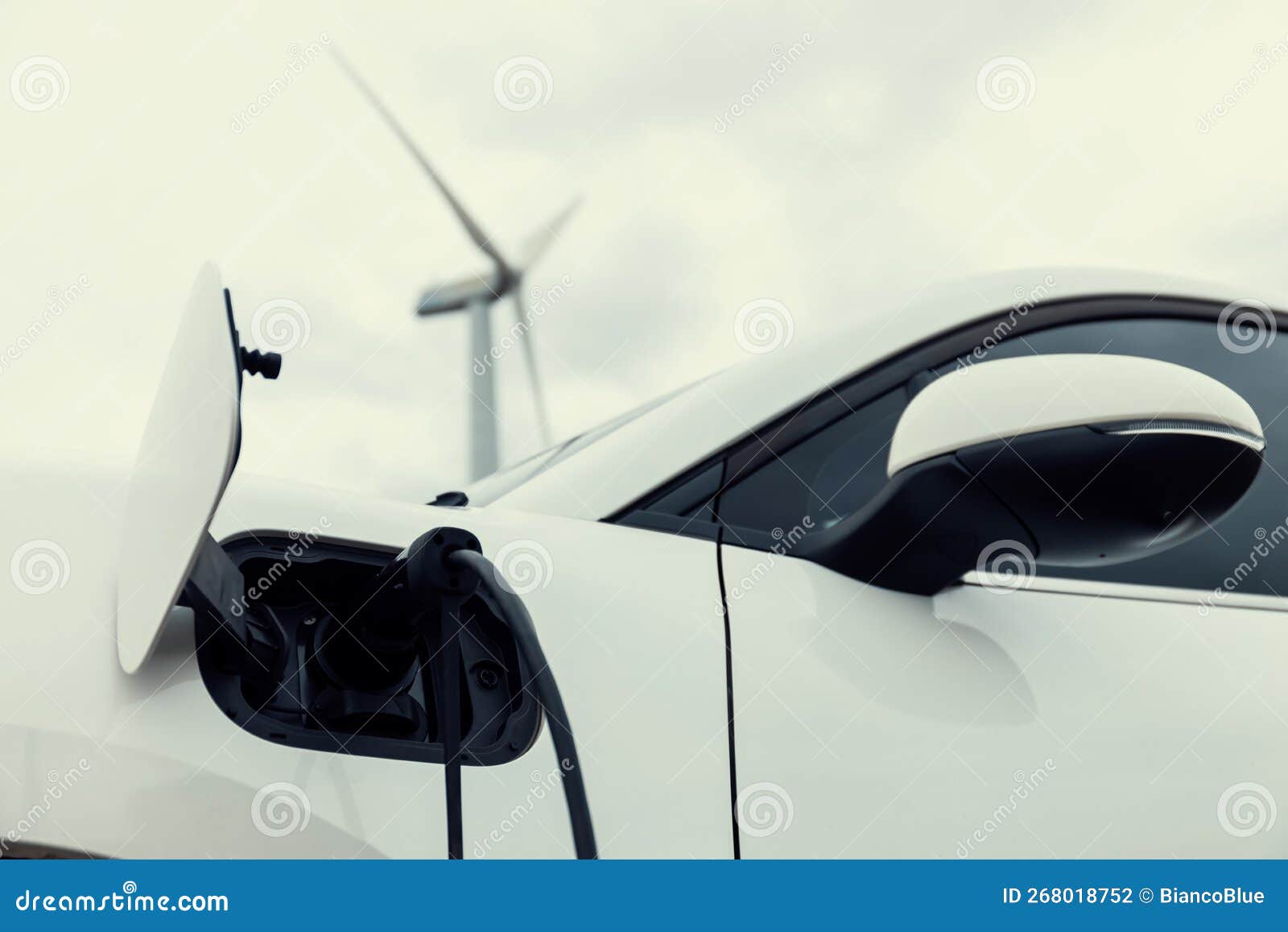 Progressive Combination of EV Car, Charging Station and Wind Turbine