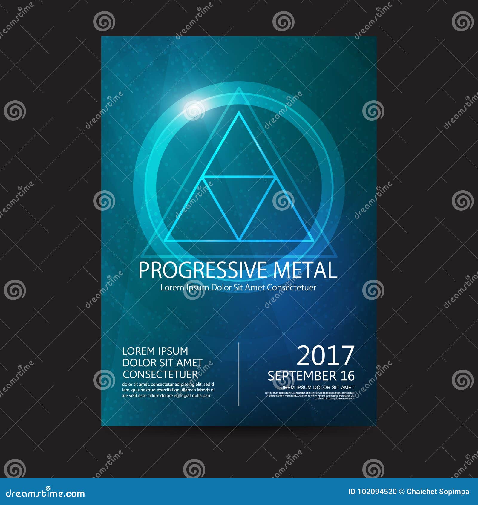 progressive metal music festival sound poster. electronic club fun music. musical event disco trance sound. night party invitation