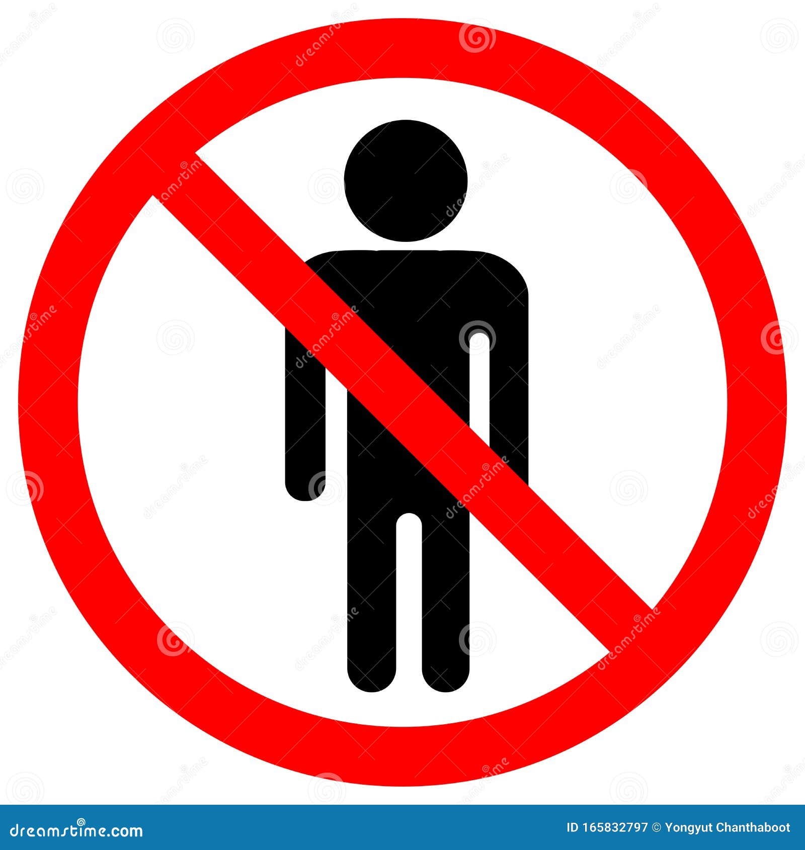 prohibit people allowed,do not enter,no man entry  sign, , isolate on white background, label. eps10