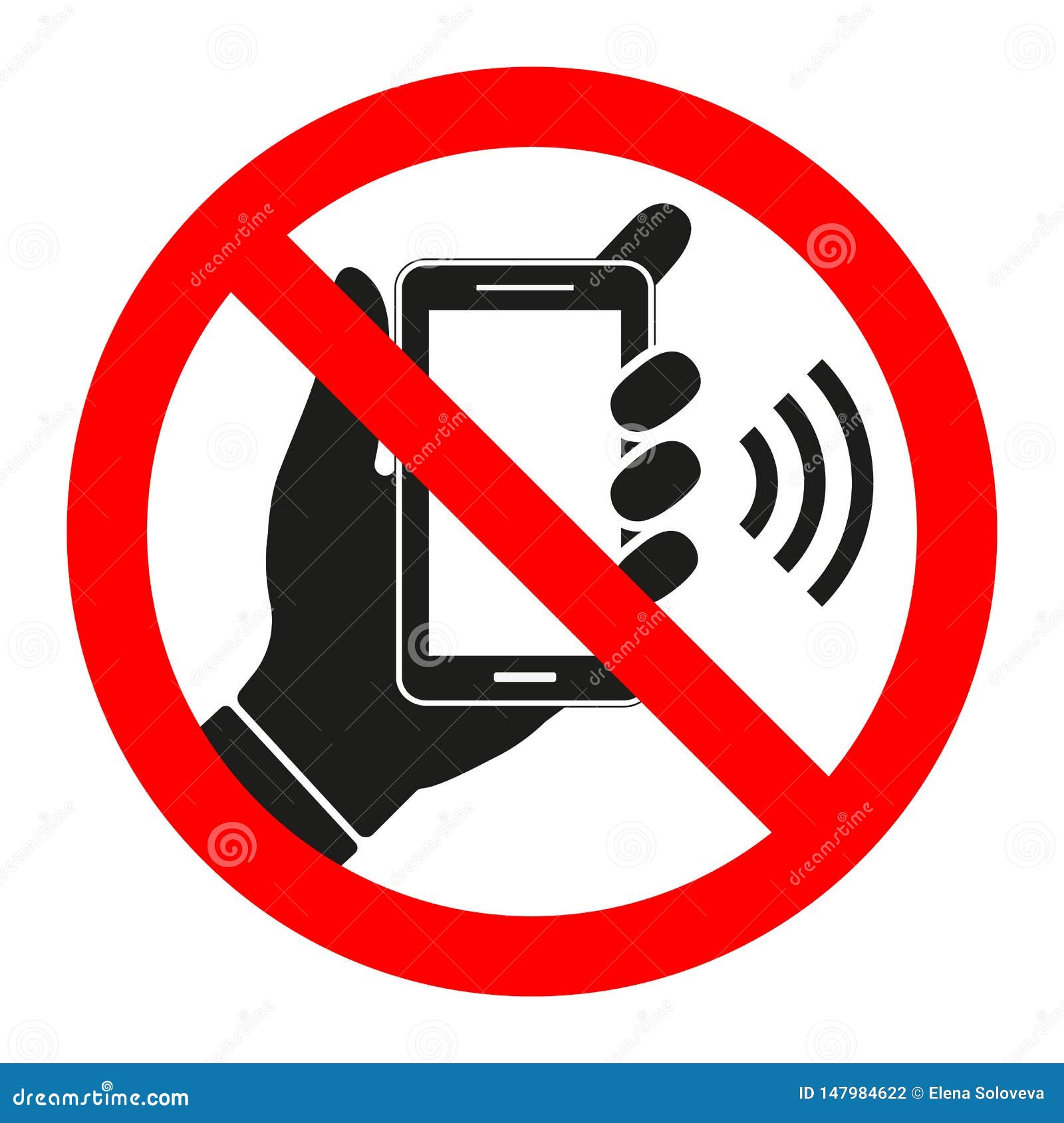 20 Stickers 15cm Sticker Mobile Phone Ban Mobile Phone Telephone BAN BANNED 
