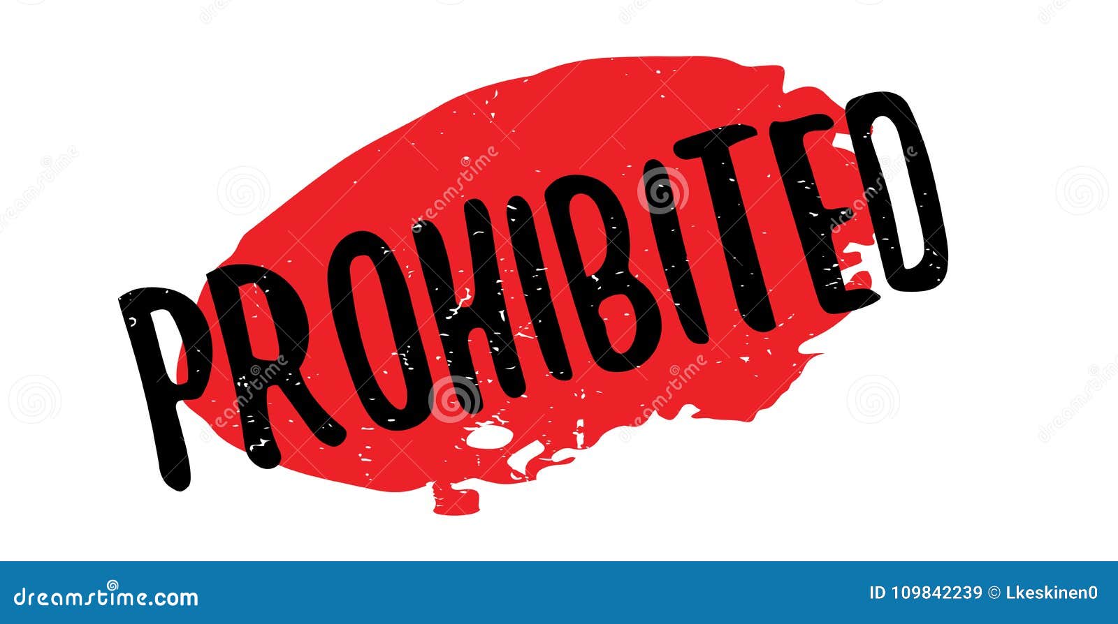 prohibited rubber stamp