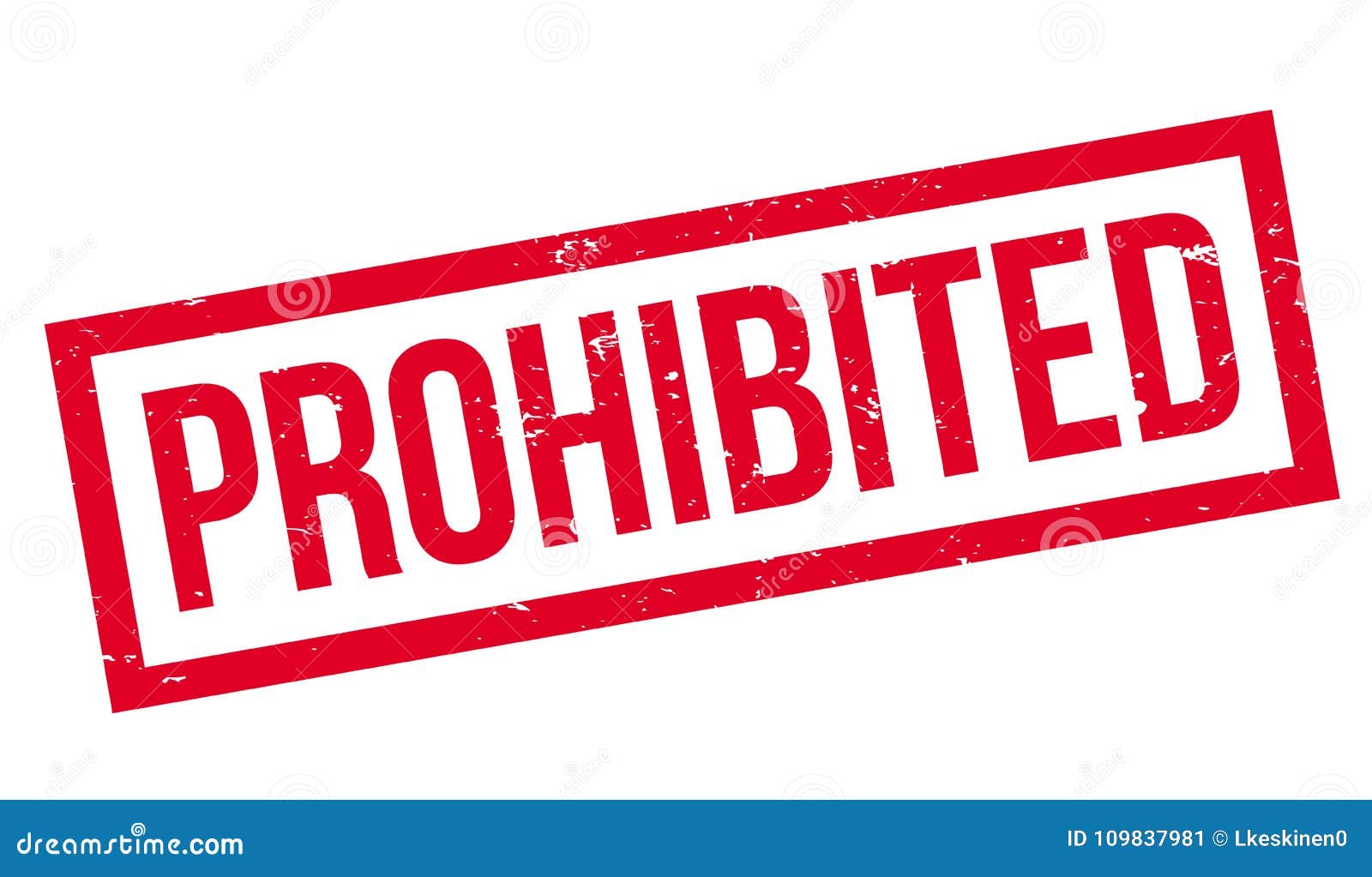 prohibited rubber stamp
