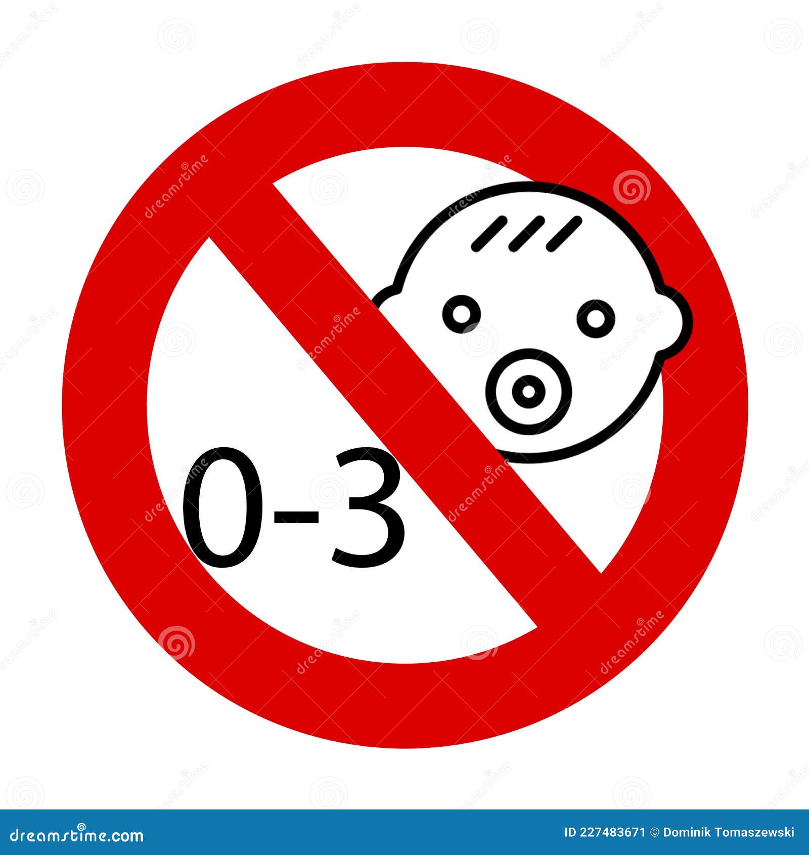 Prohibiting Sign Child Age Limit Stock Image Illustration of child, graphic 227483671