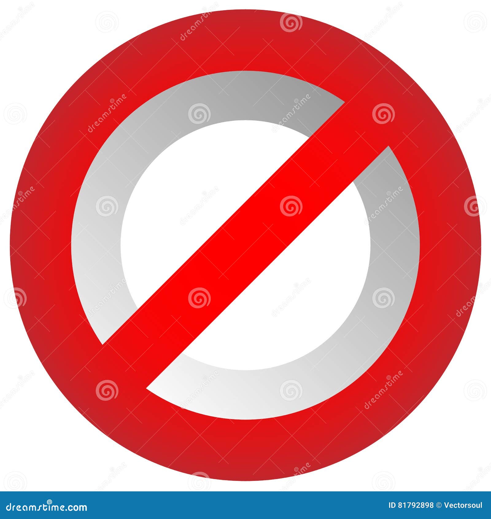 No photo forbidden sign on white Royalty Free Vector Image