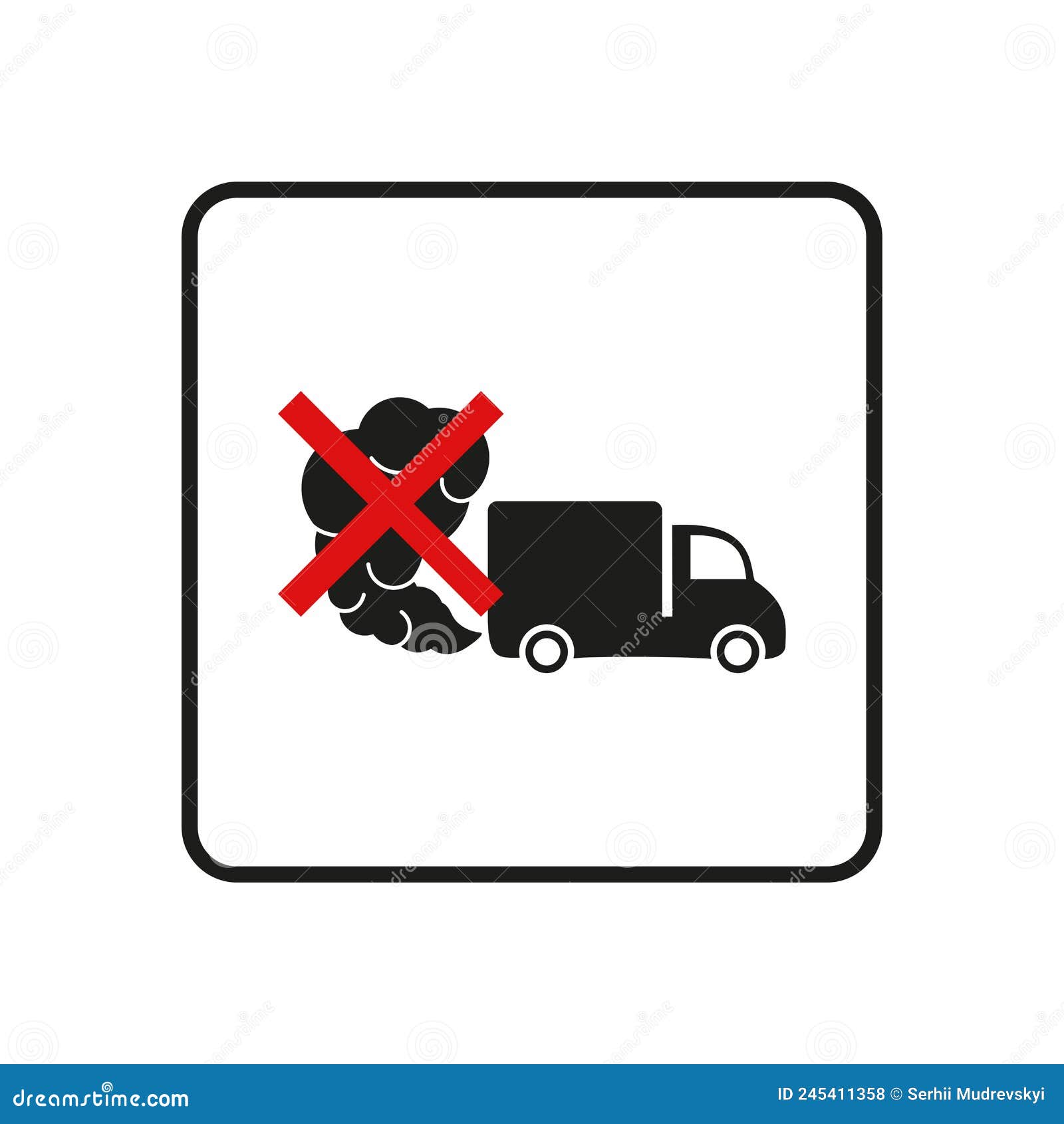 Traffic Fumes Icons Set Cartoon Vector. Gas Car | CartoonDealer.com ...