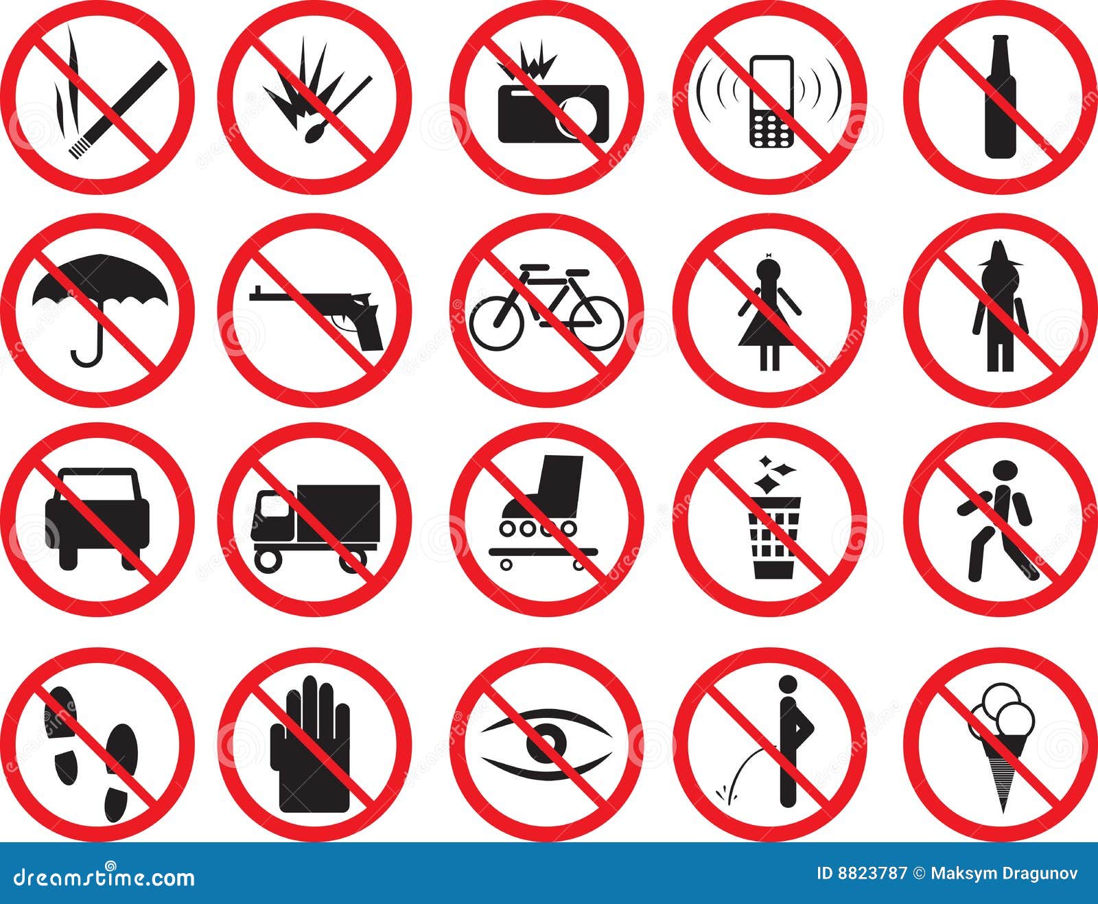 Знак запрета. Запрещающие знаки в доме. Предупреждающие и запрещающие знаки поведения в обществе. Запрещающие знаки для аттракционов. Запреты в жизни ребенка