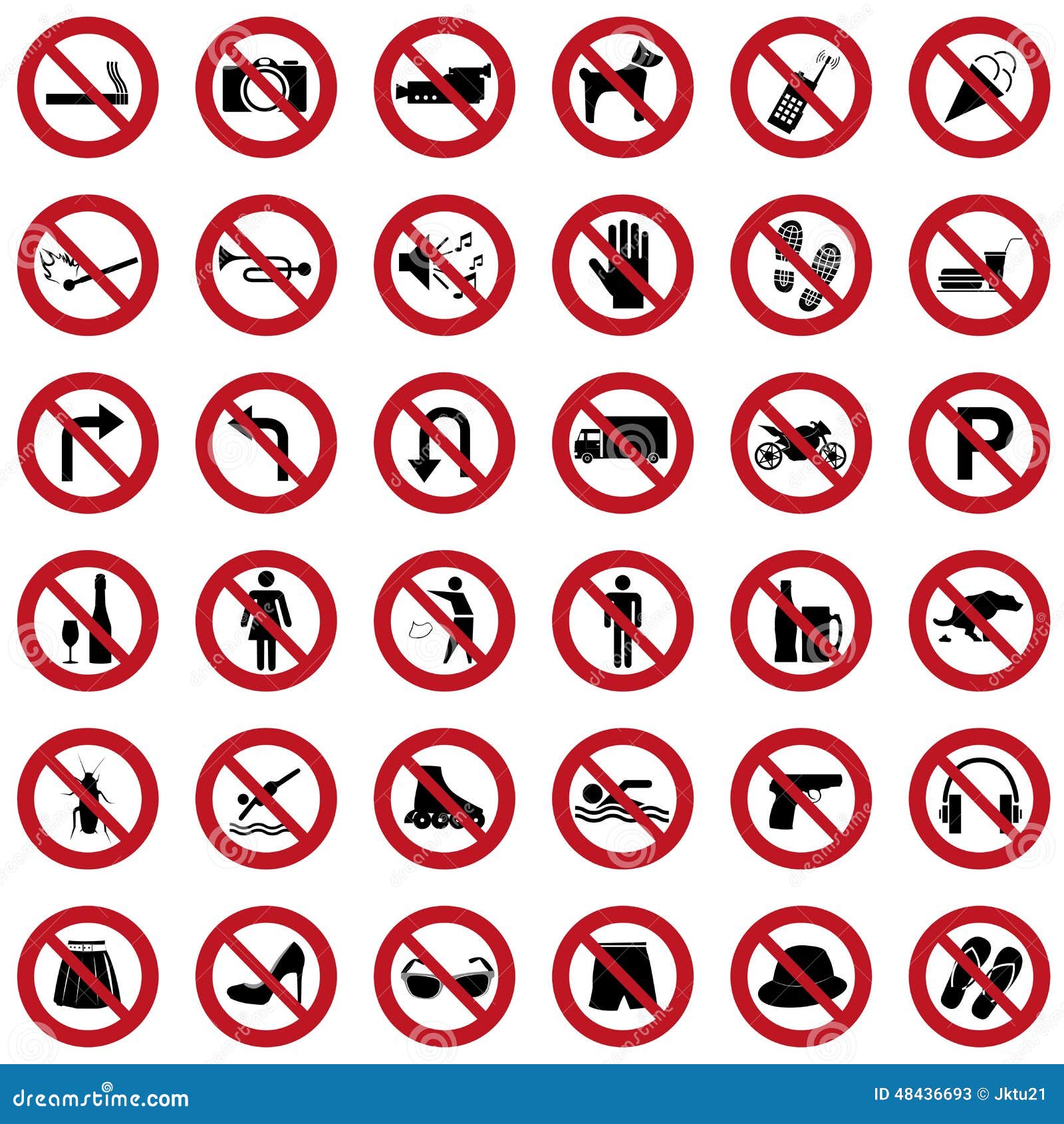 prohibition signs