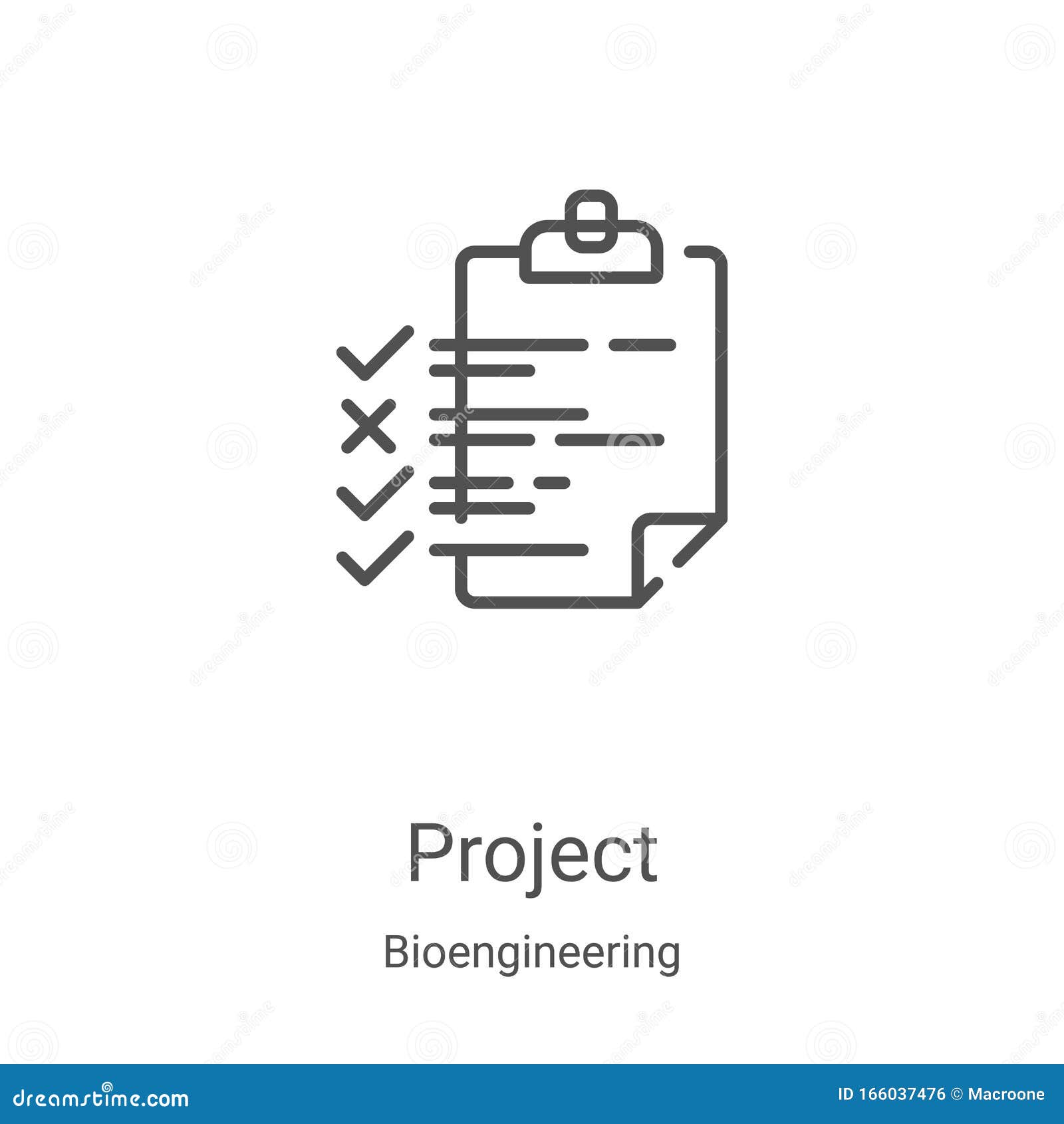 project icon  from bioengineering collection. thin line project outline icon  . linear  for use on