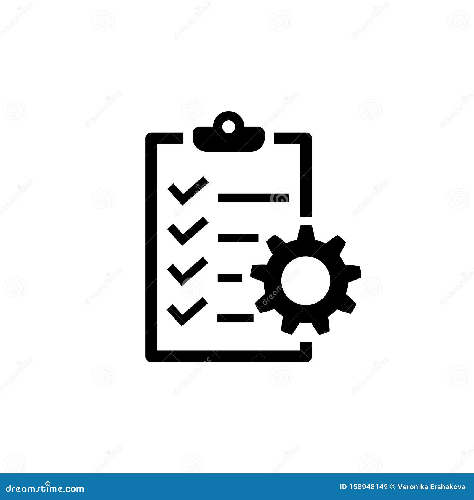 project management icon. to do list 