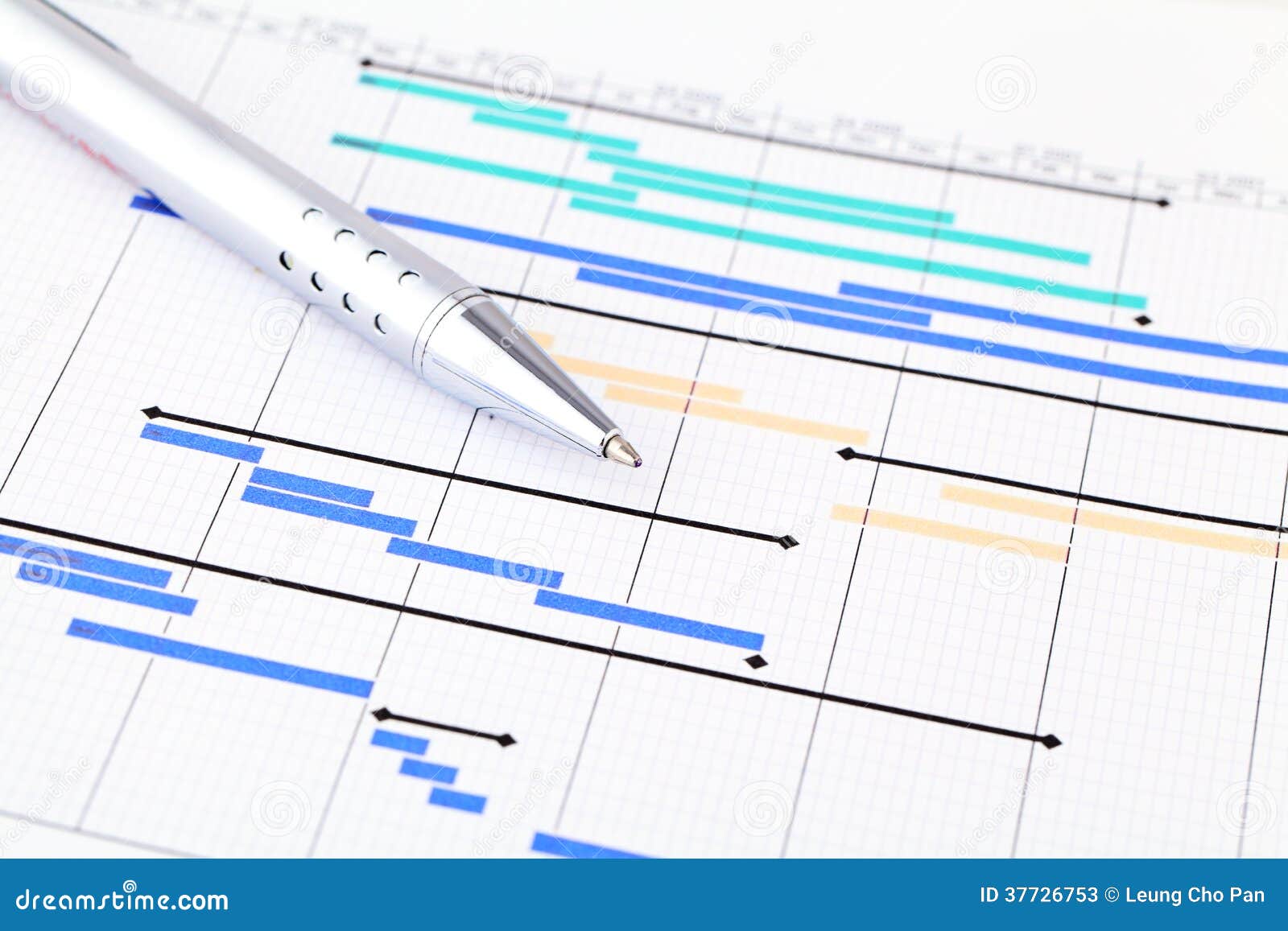 Plan Project Architecture Blueprint Drawing Concept Stock Image ...