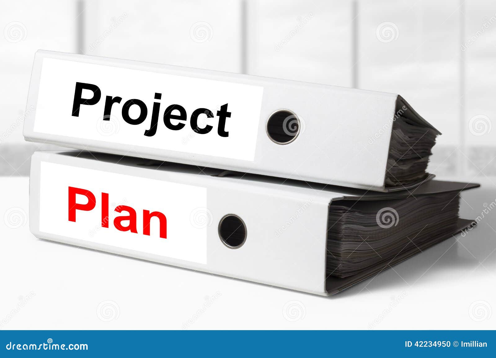 Project Plan Office Binders Stock Photo Image of analysis, business