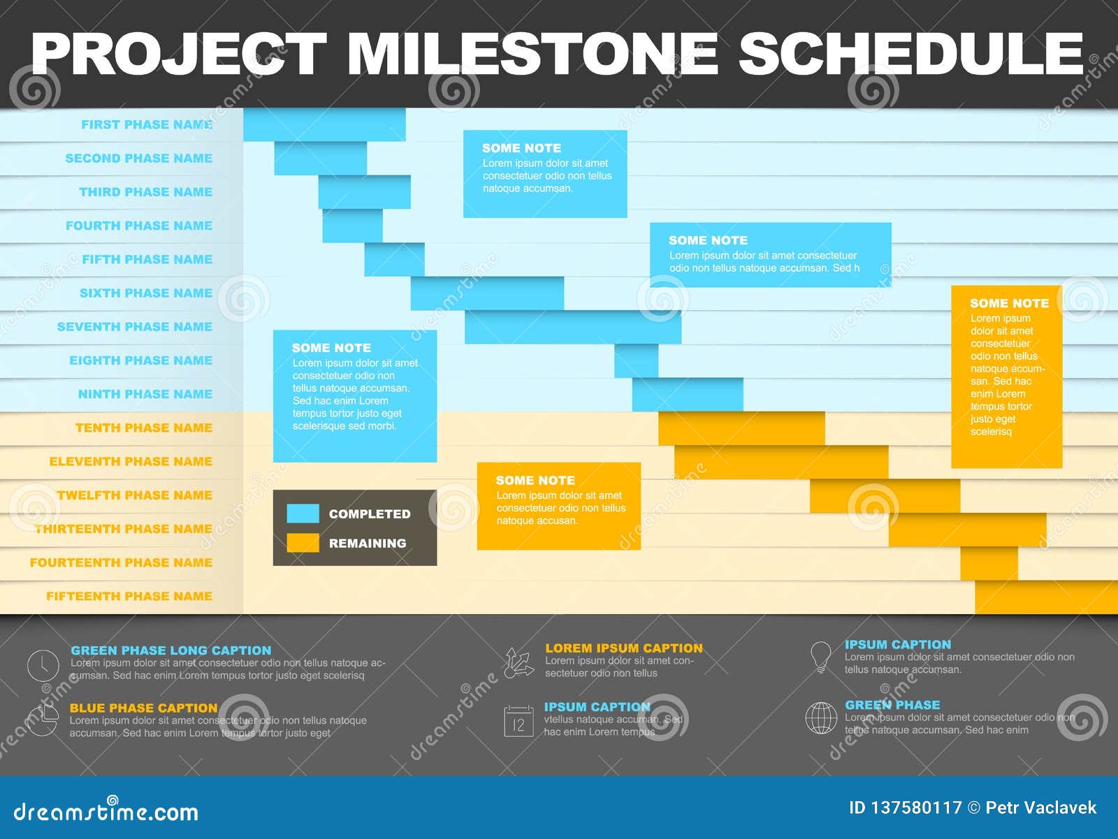 Gantt Chart Vector