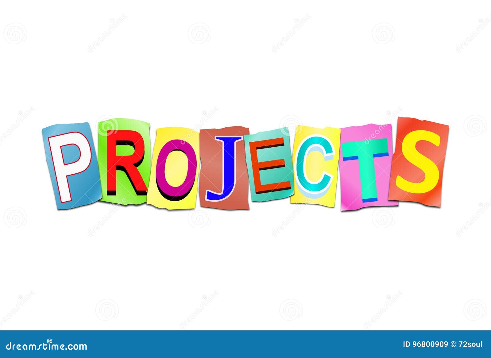 Project word concept. stock illustration. Illustration of program