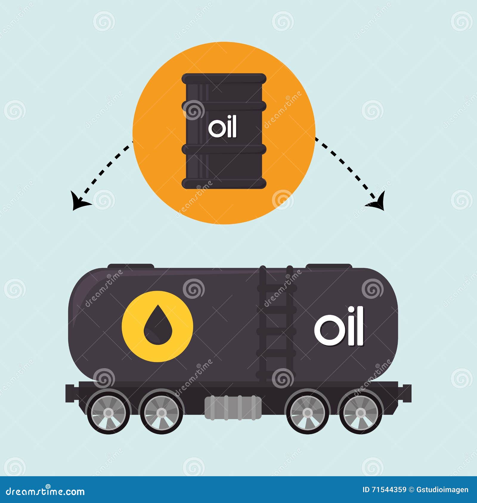 Projeto da indústria petroleira, gráfico da ilustração eps10