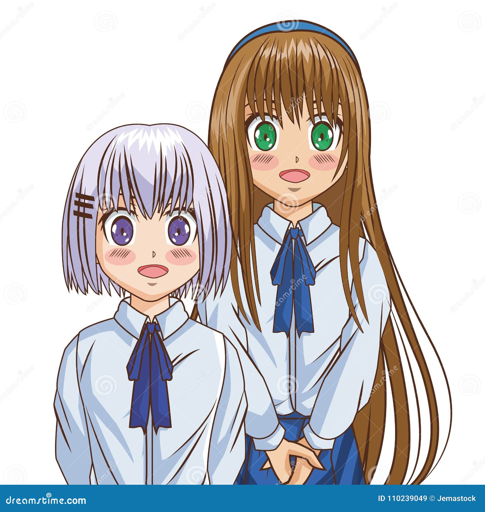 Desenho De Anime Girl Expressão Bonito Dos Desenhos Animados