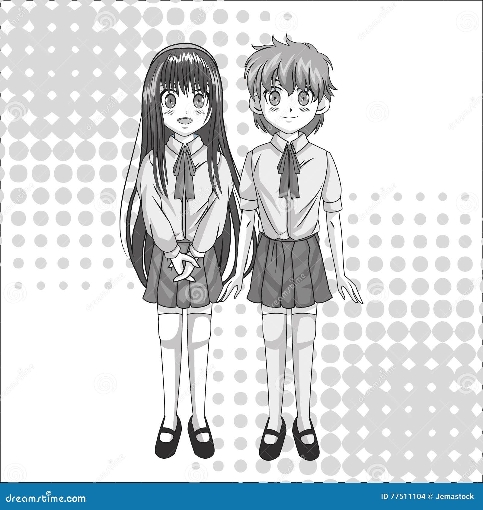 Line art Anime Desenho Feminino Manga, manga, branco, criança