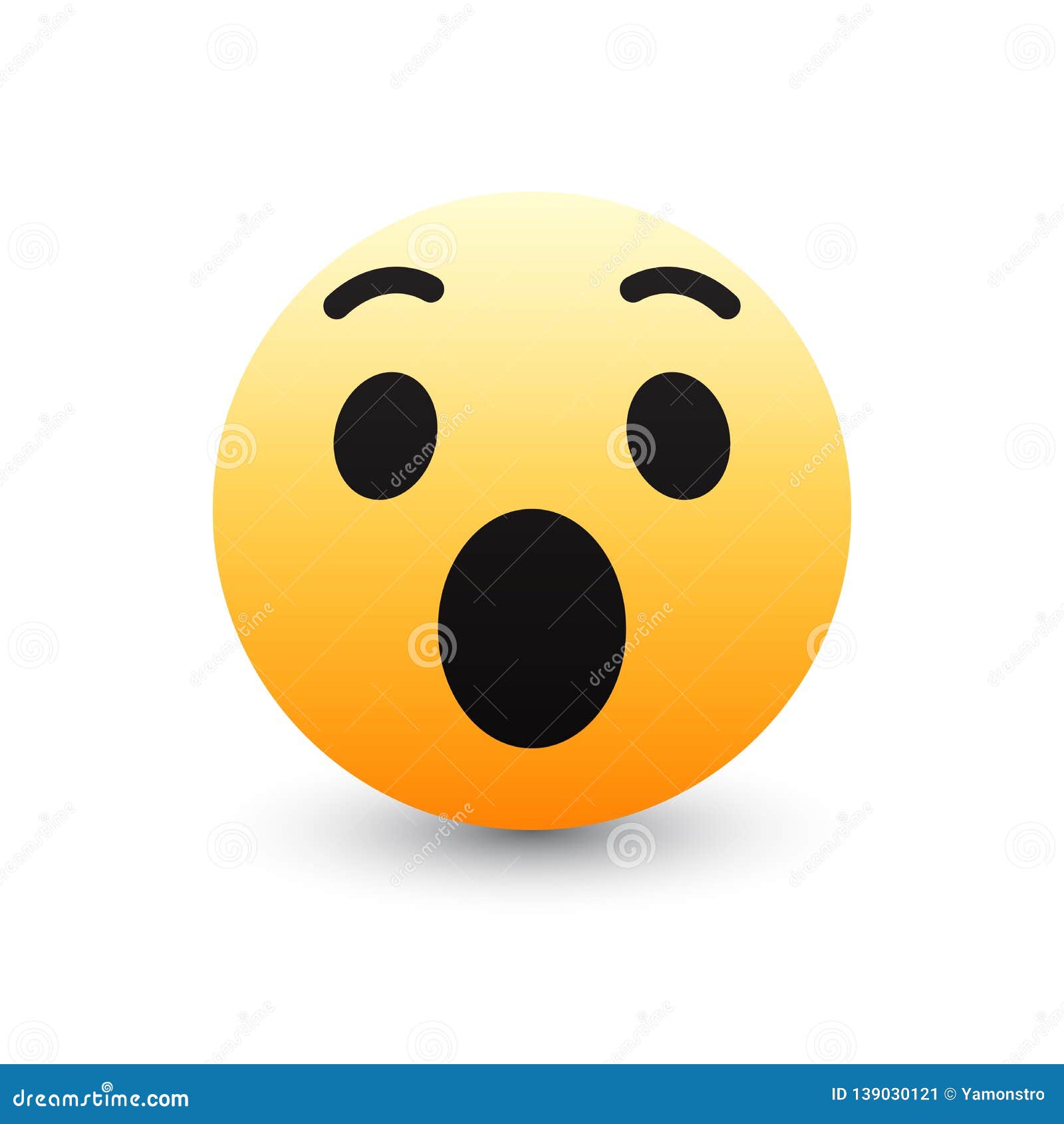 Emoji triste 3d nas mídias sociais do facebook