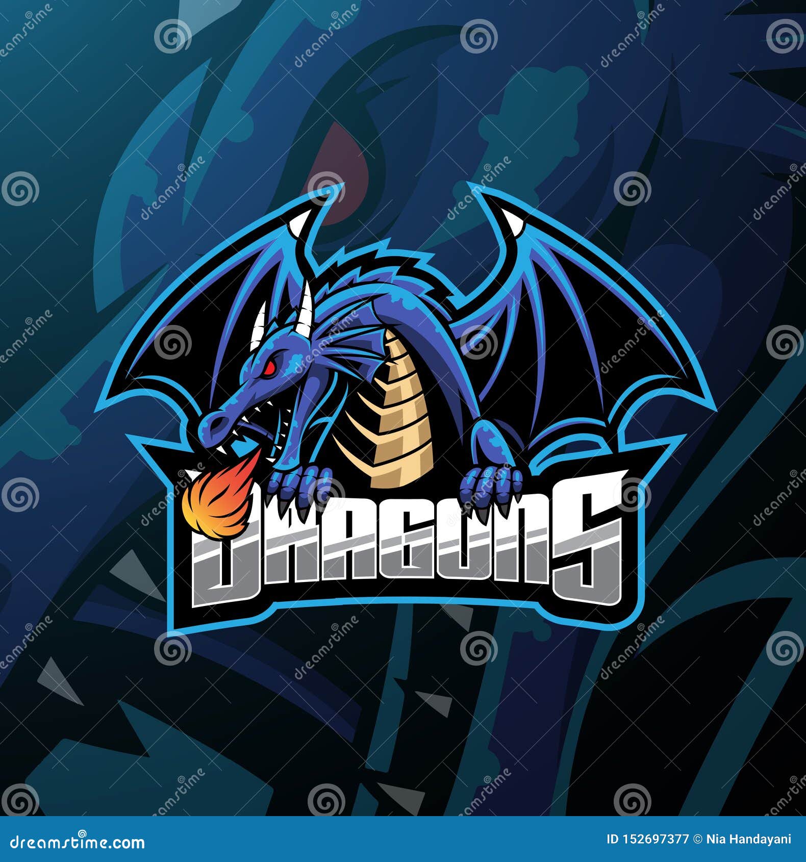 Mascote Do Jogo Do Logotipo Blue Dragon Esport PNG , Dragão, Azul,  Ilustração Imagem PNG e Vetor Para Download Gratuito