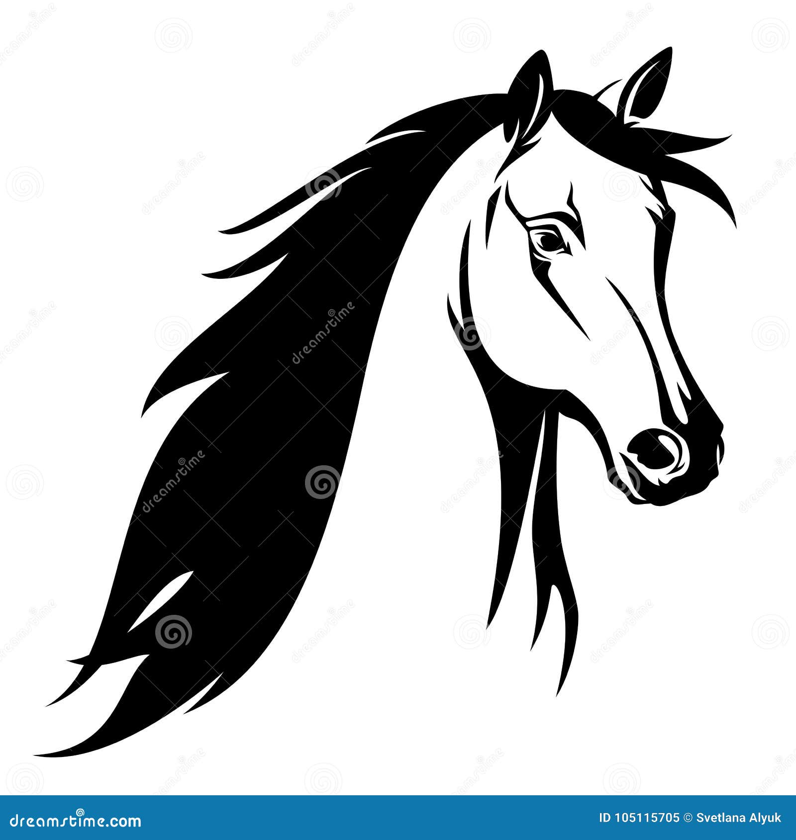 Projeto árabe Do Vetor Do Preto Da Cabeça Do Perfil Do Cavalo Ilustração do  Vetor - Ilustração de arte, vetor: 117802611