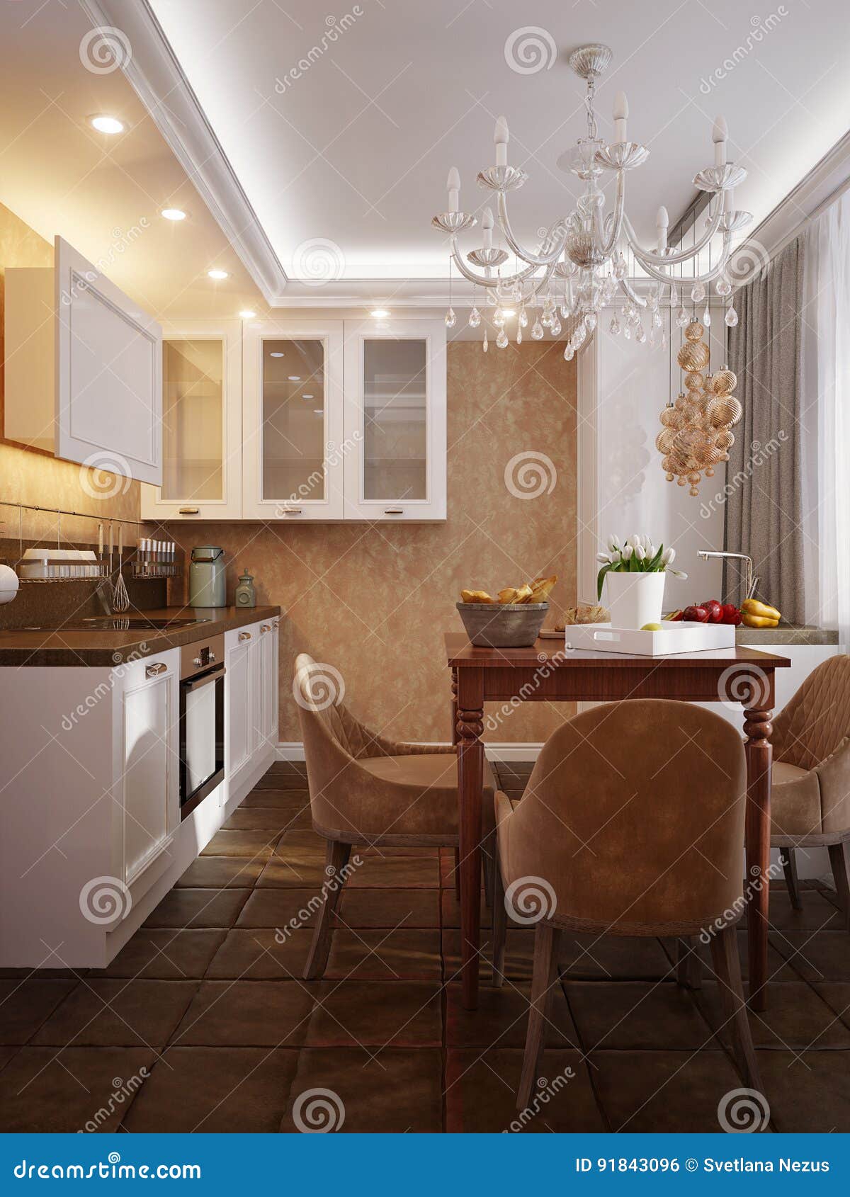 Projeto Interior Da Cozinha Moderna Ilustra O Stock Ilustra O De Projeto Interior Da Cozinha Moderna Ilustra O Stock Ilustra O De