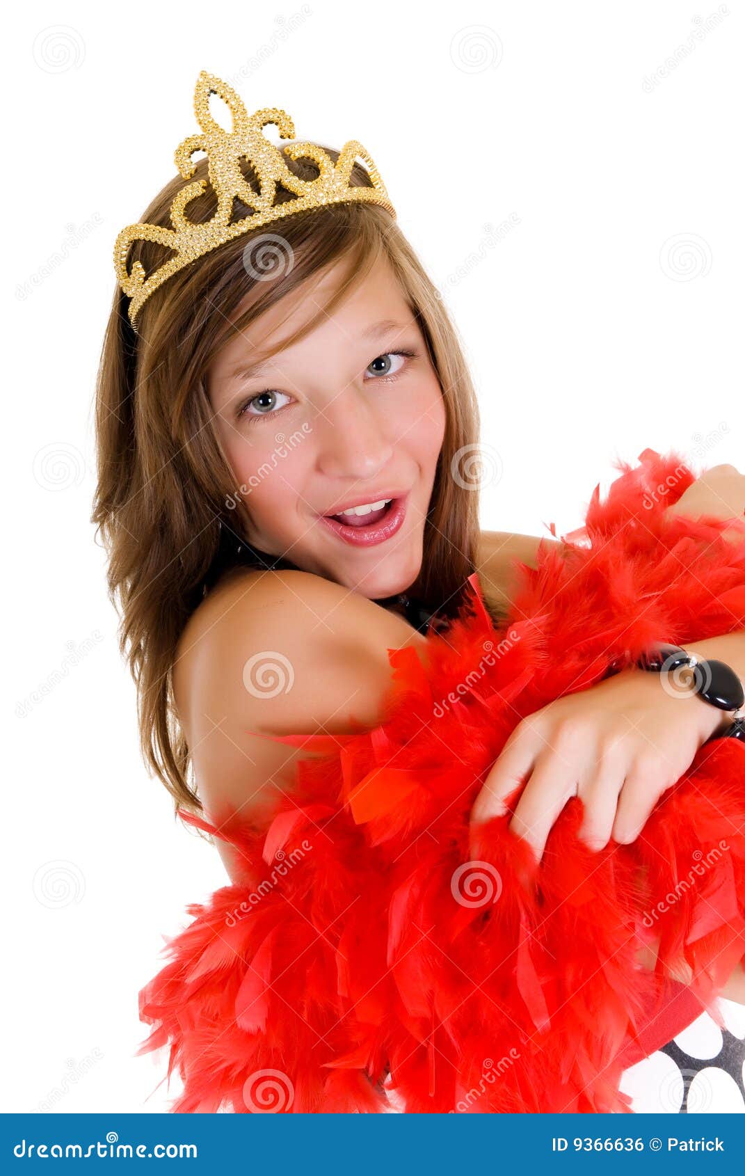 Prom queen stock photo. Image of young, woman, golden 9366636