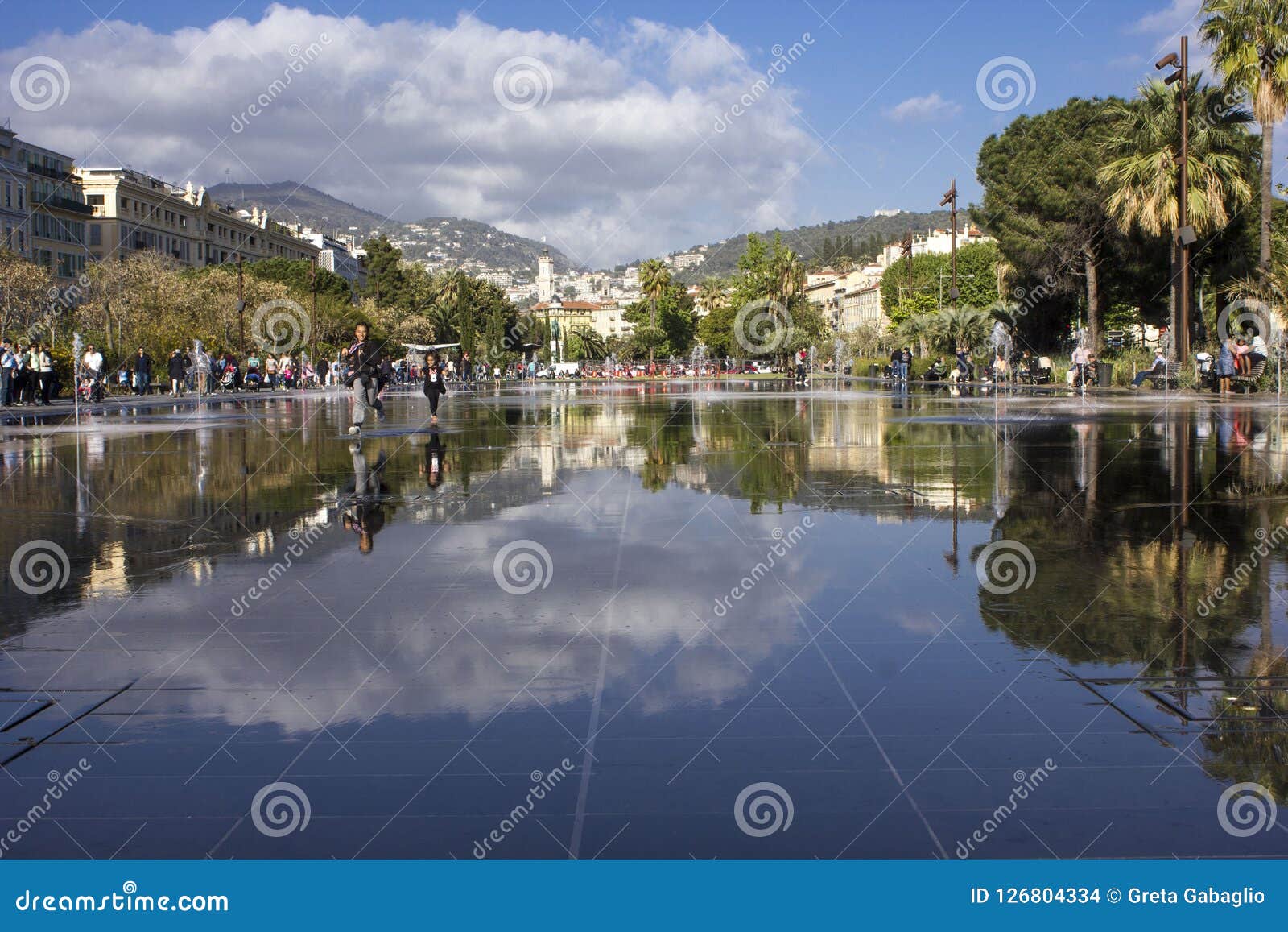 Promenade Du Paillon in Nice Editorial Stock Image - Image of outdoor ...