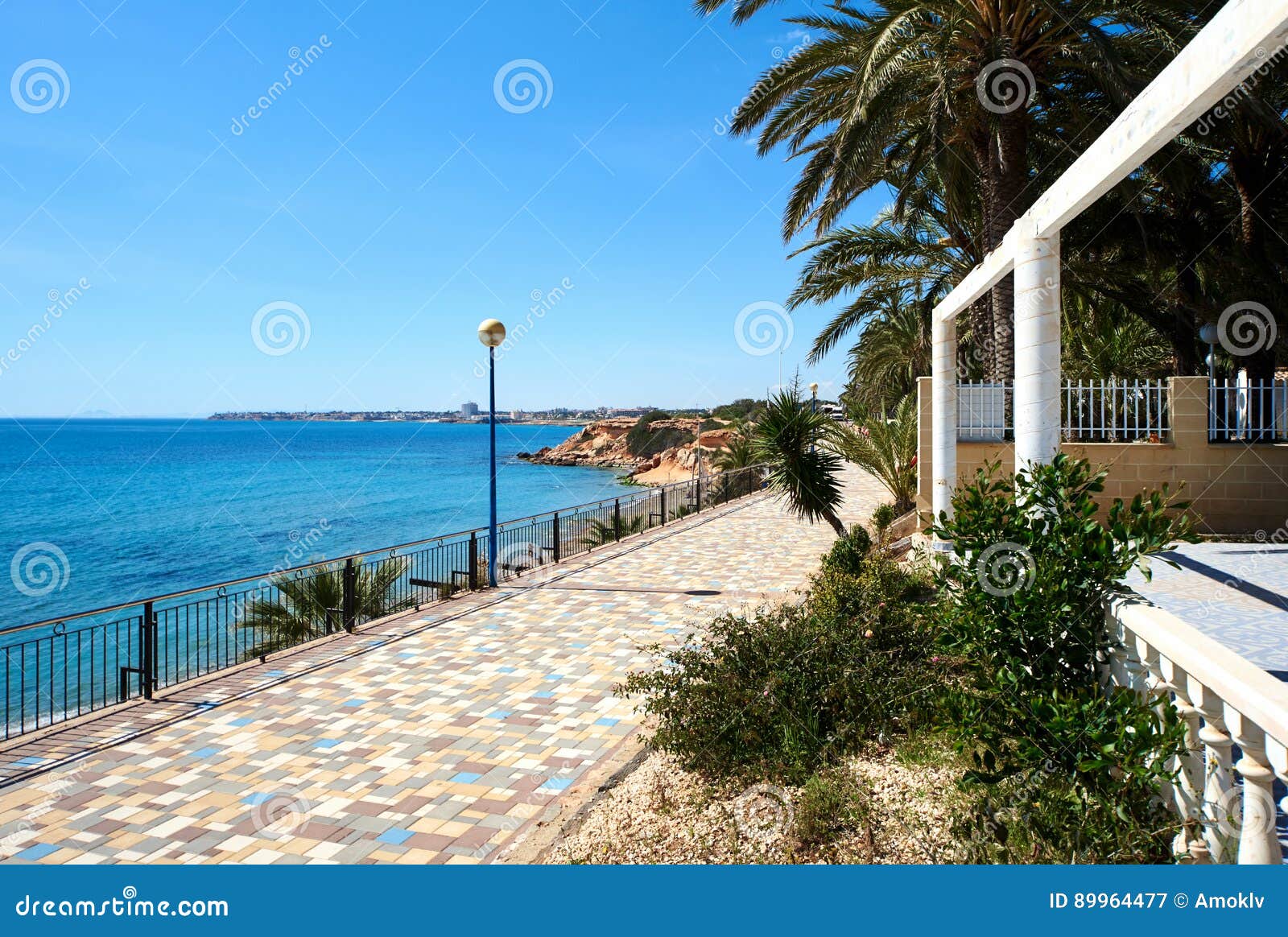 promenade of punta prima. costa blanca. spain