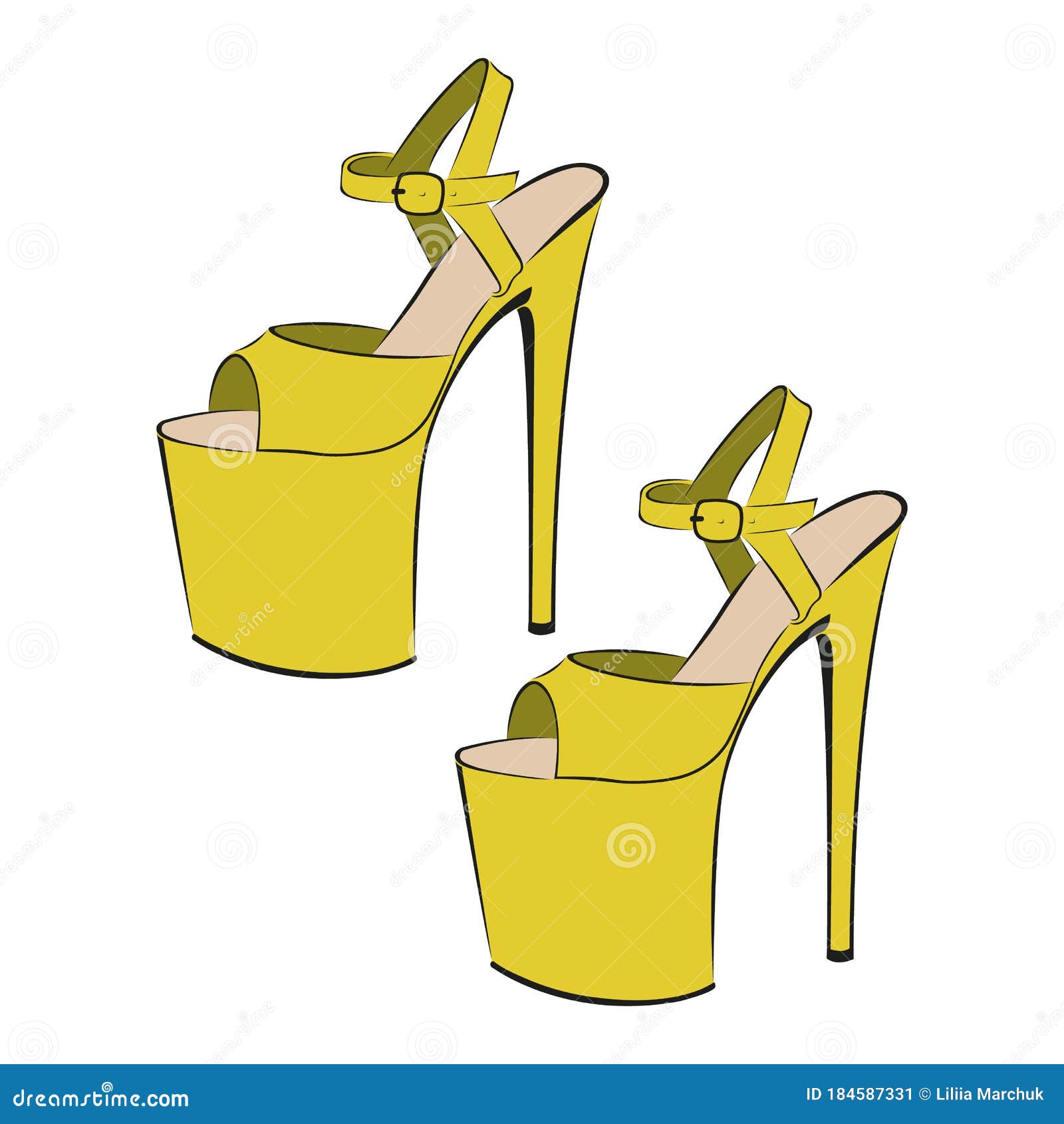 Yellow high heels exclusive patent brand fashion shallow mouth high heels  shoes shoes 10cm 12cm women's shoes - AliExpress