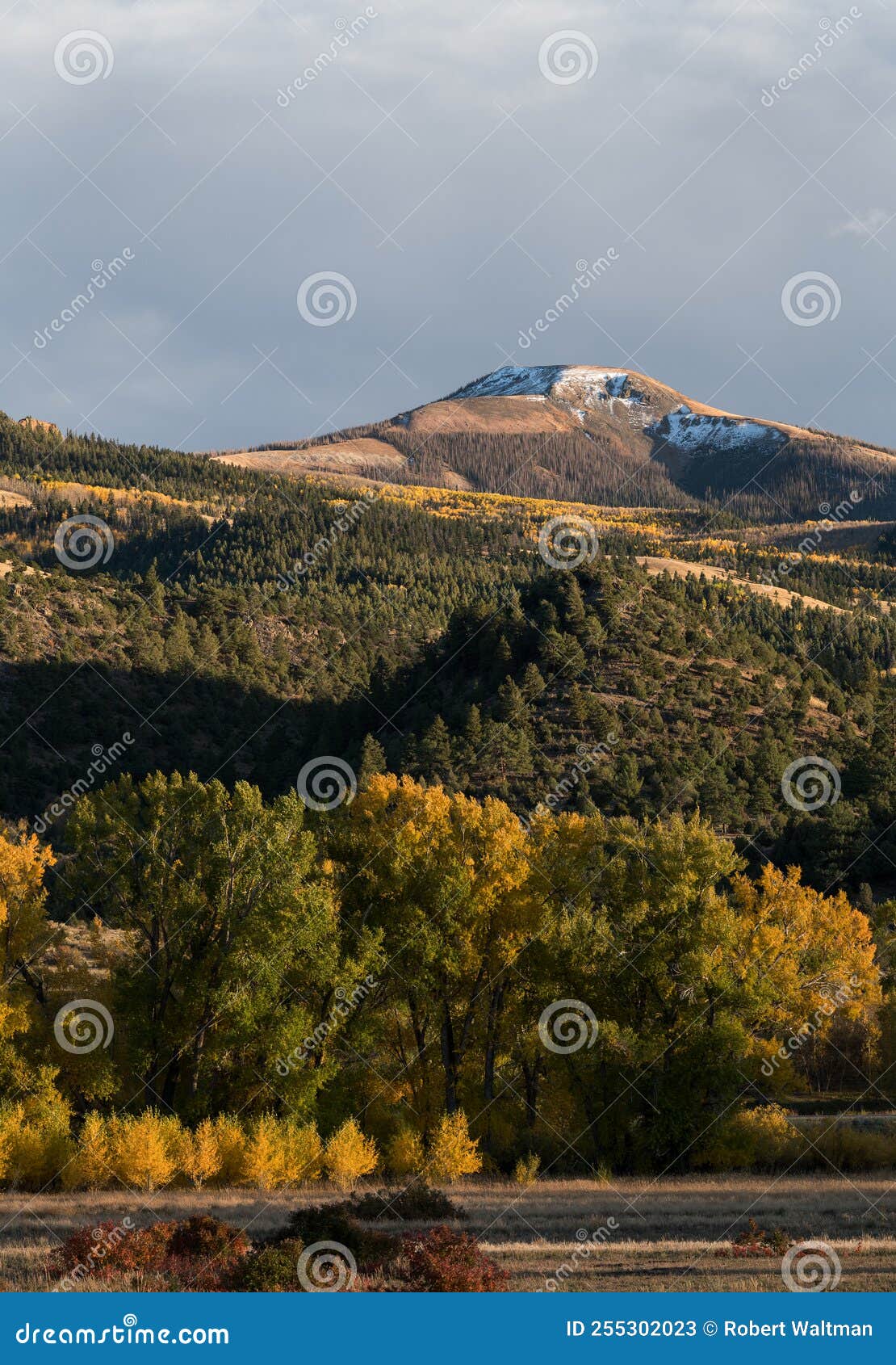 prominent landmark del norte peak is south of colorado state highway 160.