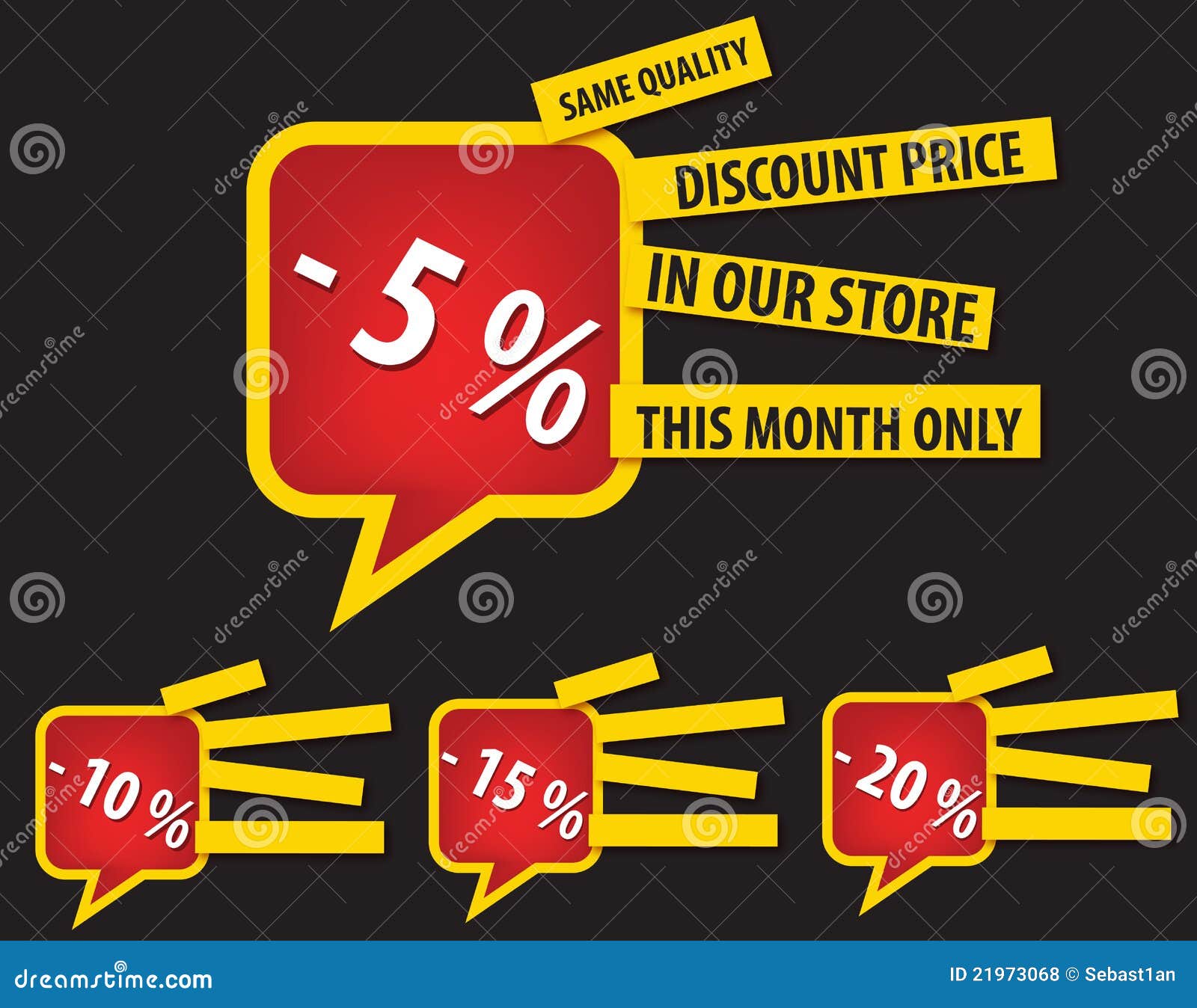 Promotion tags stock vector. Illustration of name, blank 21973068