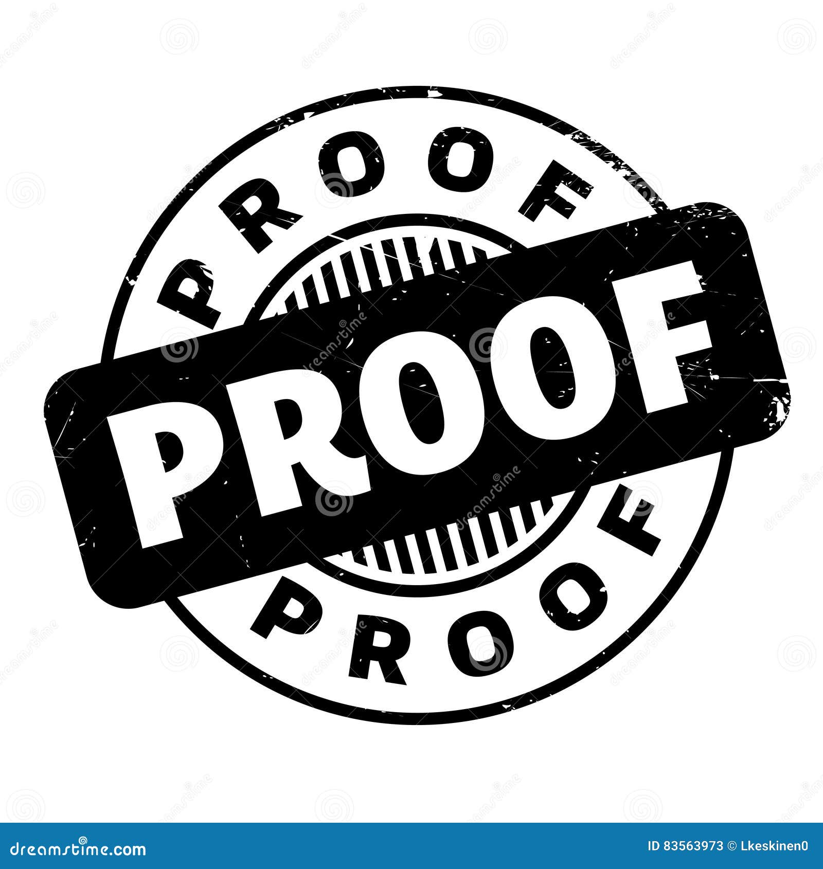 Proof rubber stamp stock illustration. Illustration of document 83563973