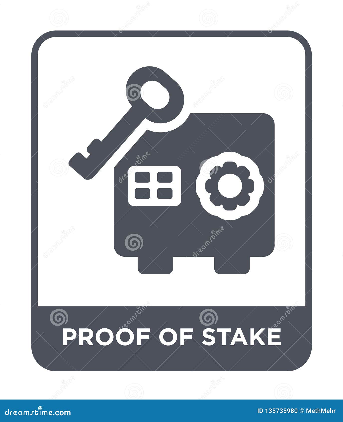 proof of stake icon in trendy  style. proof of stake icon  on white background. proof of stake  icon simple