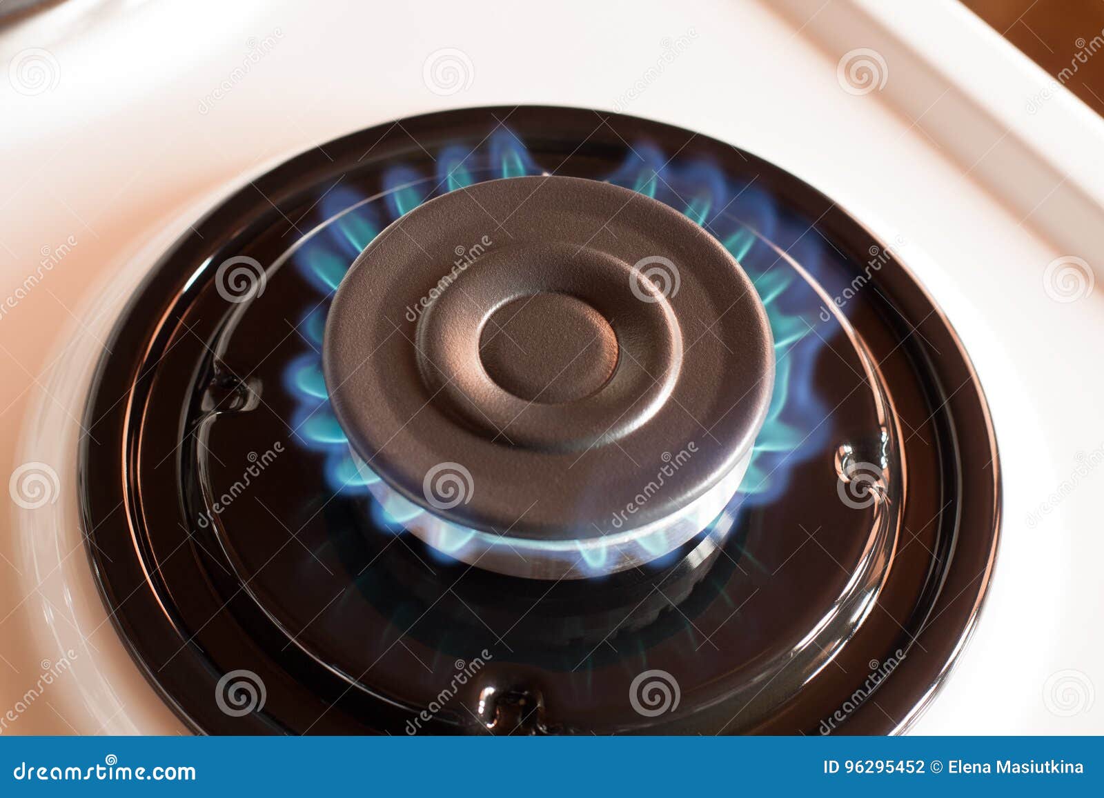 Propane Gas Burner Burn on Stove. Stock Photo Image of butane, heat