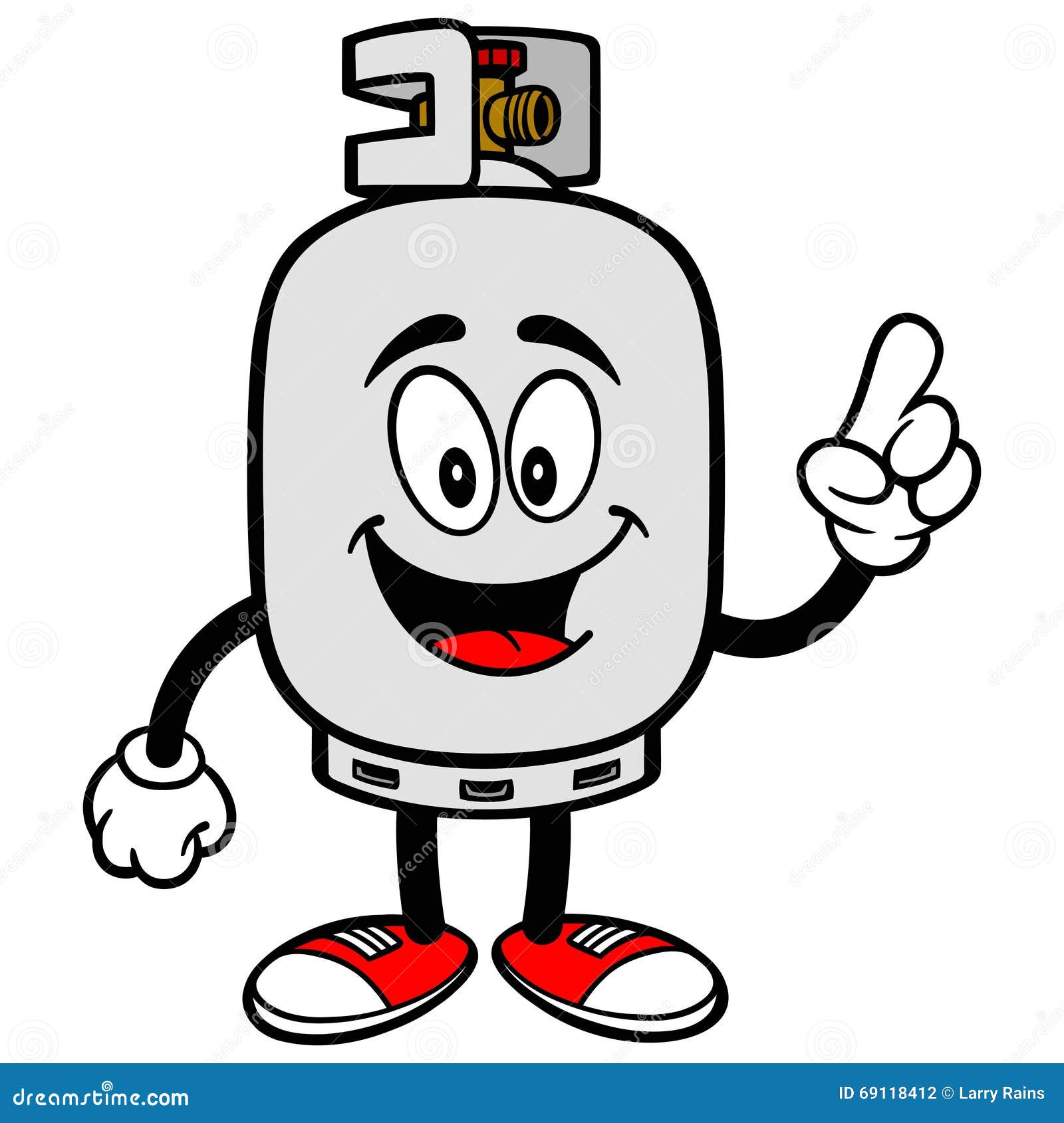 Set Propane Gas Tank, Gas For Vehicle, Spare Wheel In The Car And Oil