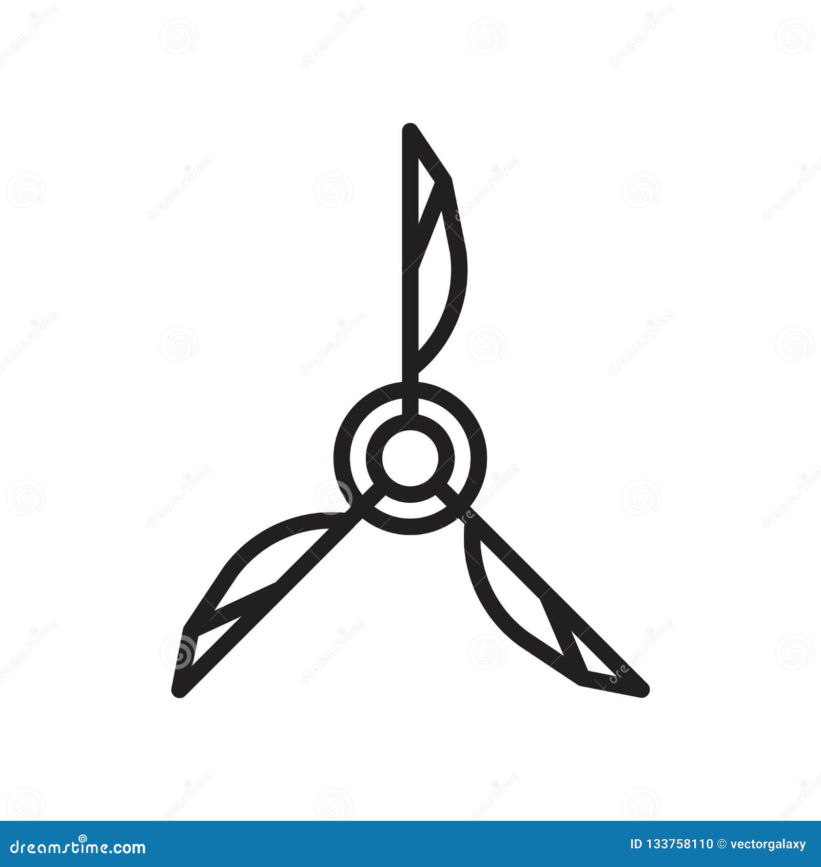 Propeller Icon Vector Isolated on White Background, Propeller Si Stock ...