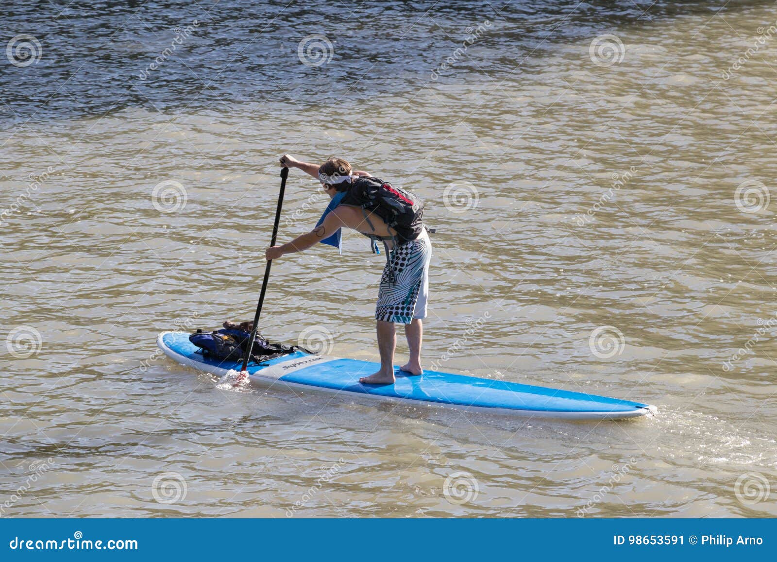 Proper Paddling Technique Requires Your Back Muscles Editorial Photo