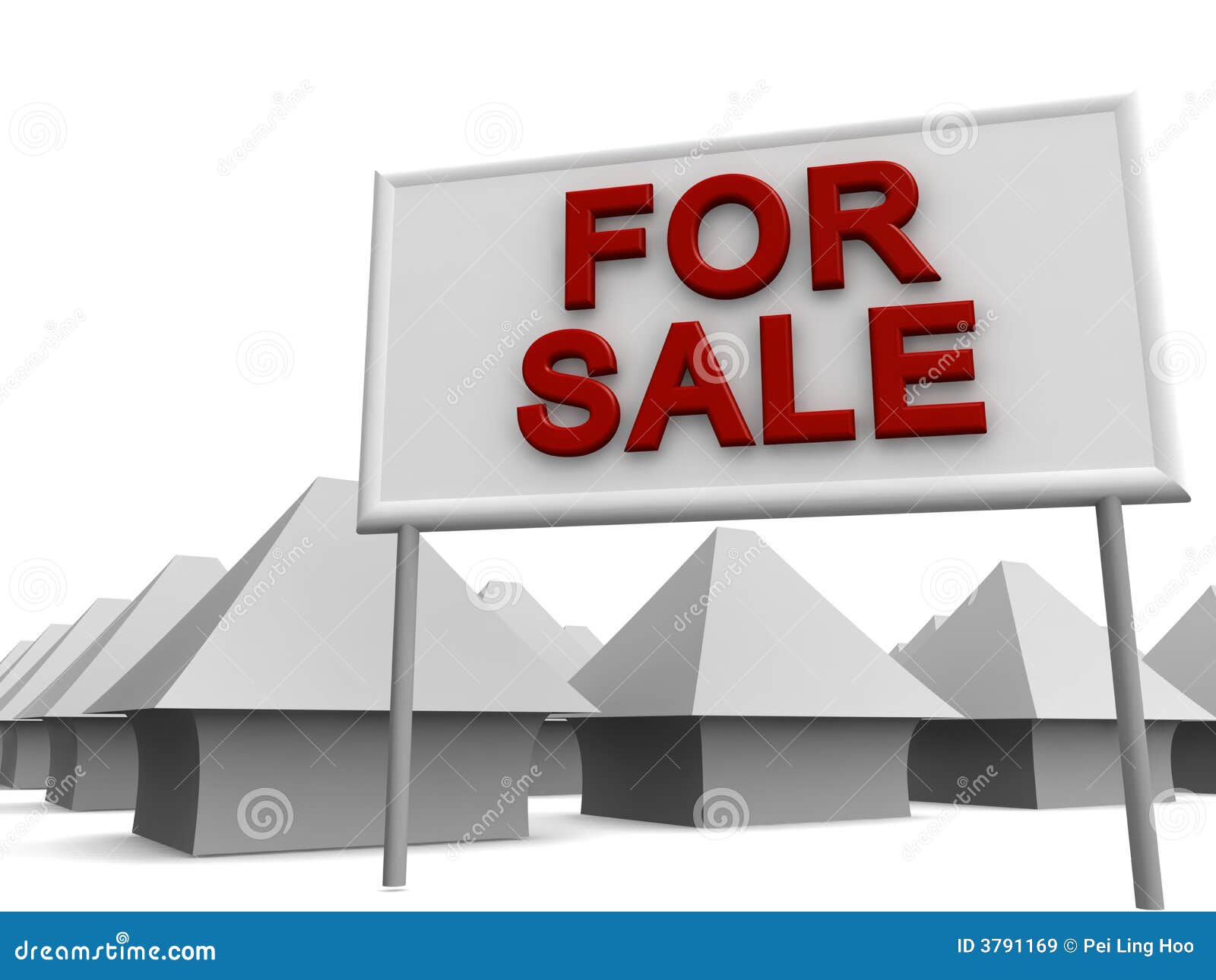 Properties for Sale stock illustration. Illustration of mortgage 3791169
