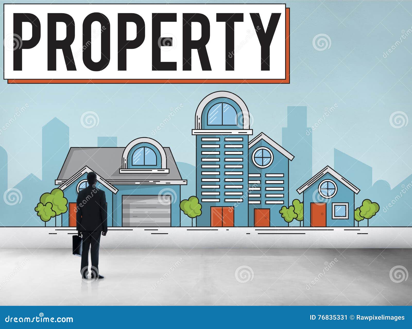 Property Housing Estate Ownership Concept Stock Image Image of