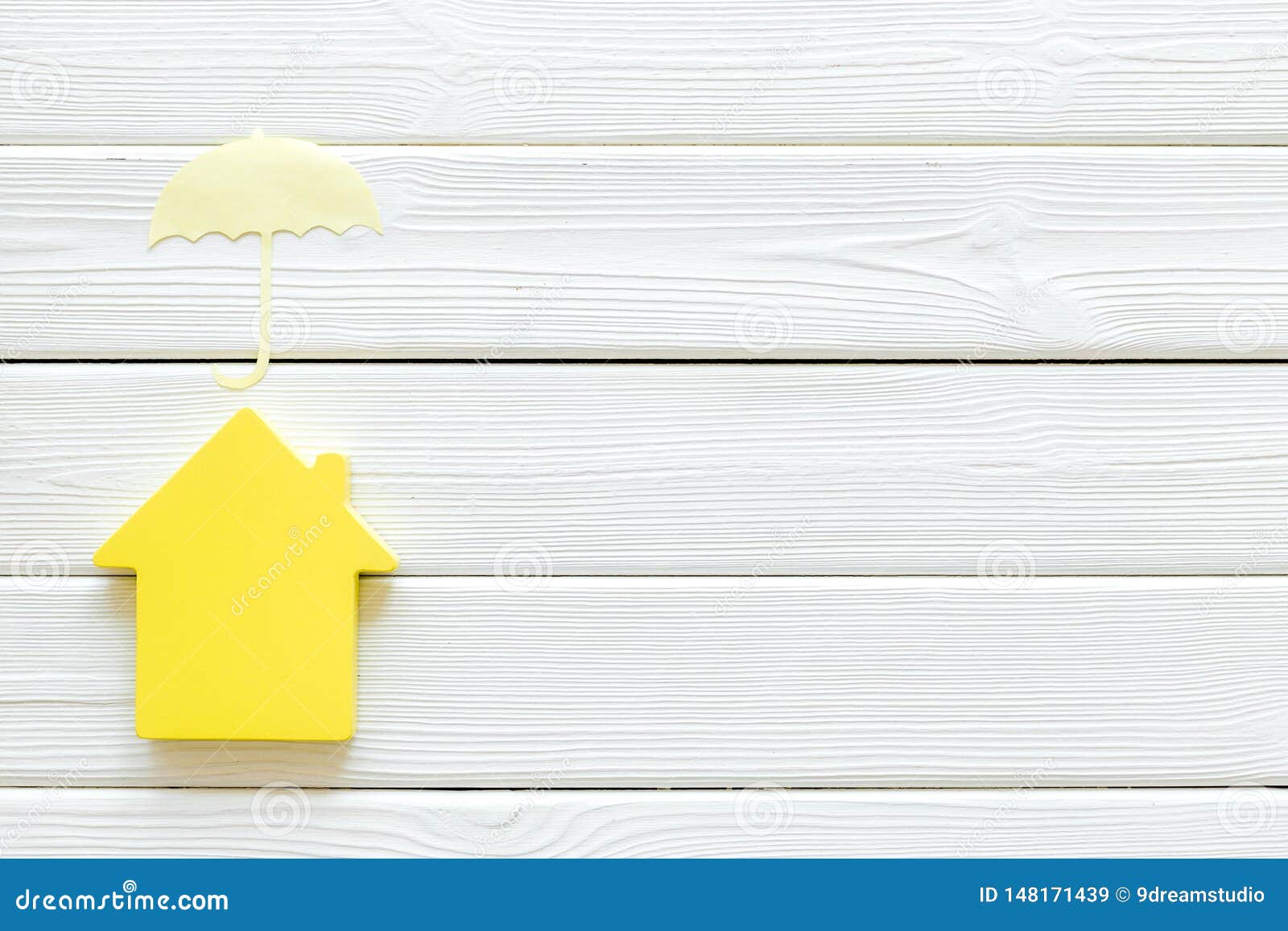 Download Property Insurance Concept With House And Umbrella Toys On ...