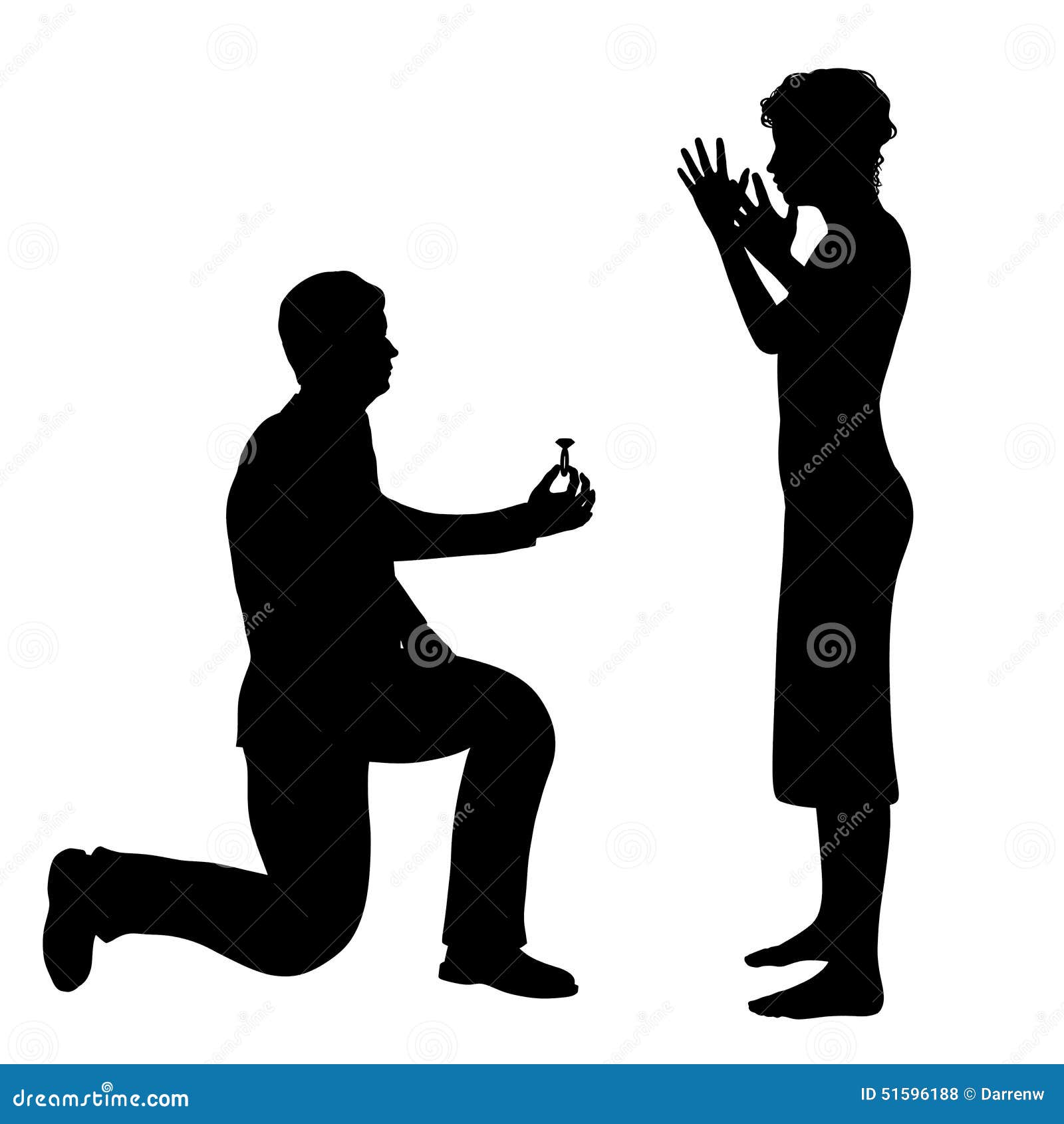 Proposal stock illustration. Illustration of couple, engagement 51596188