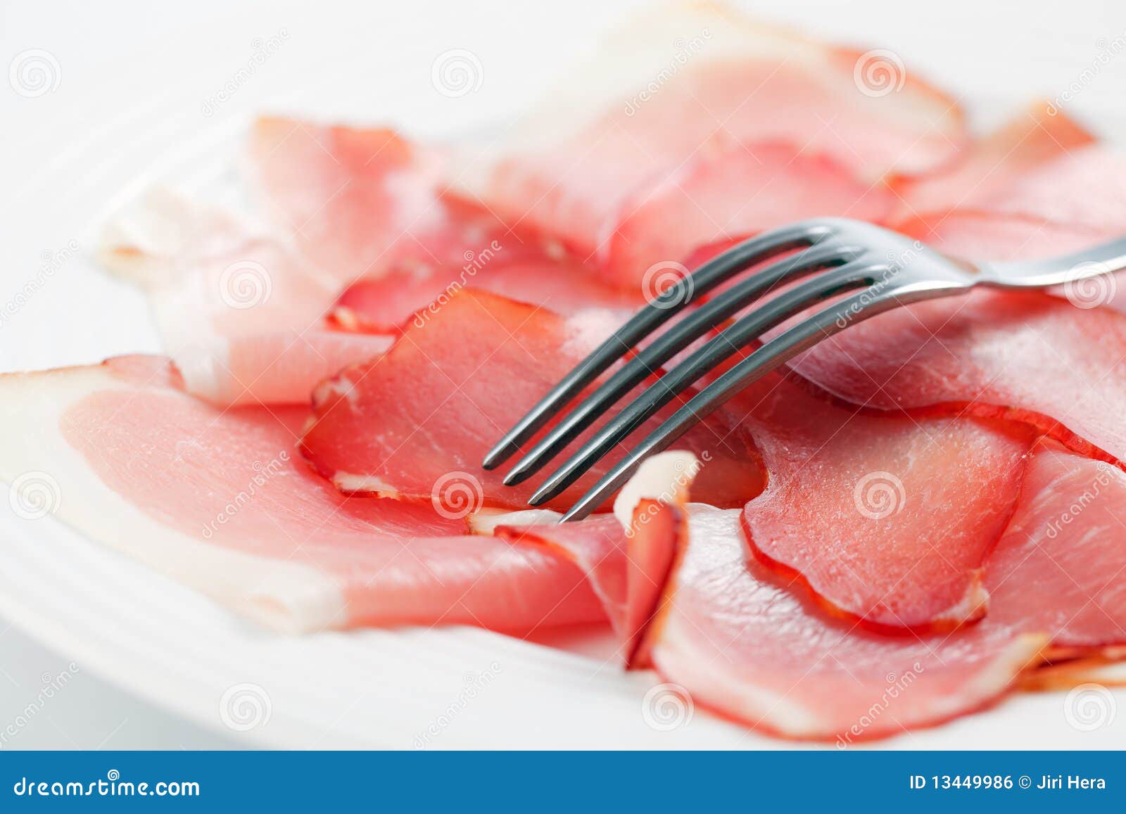 Prosciutto crudo ham stock photo. Image of cuts, close 13449986