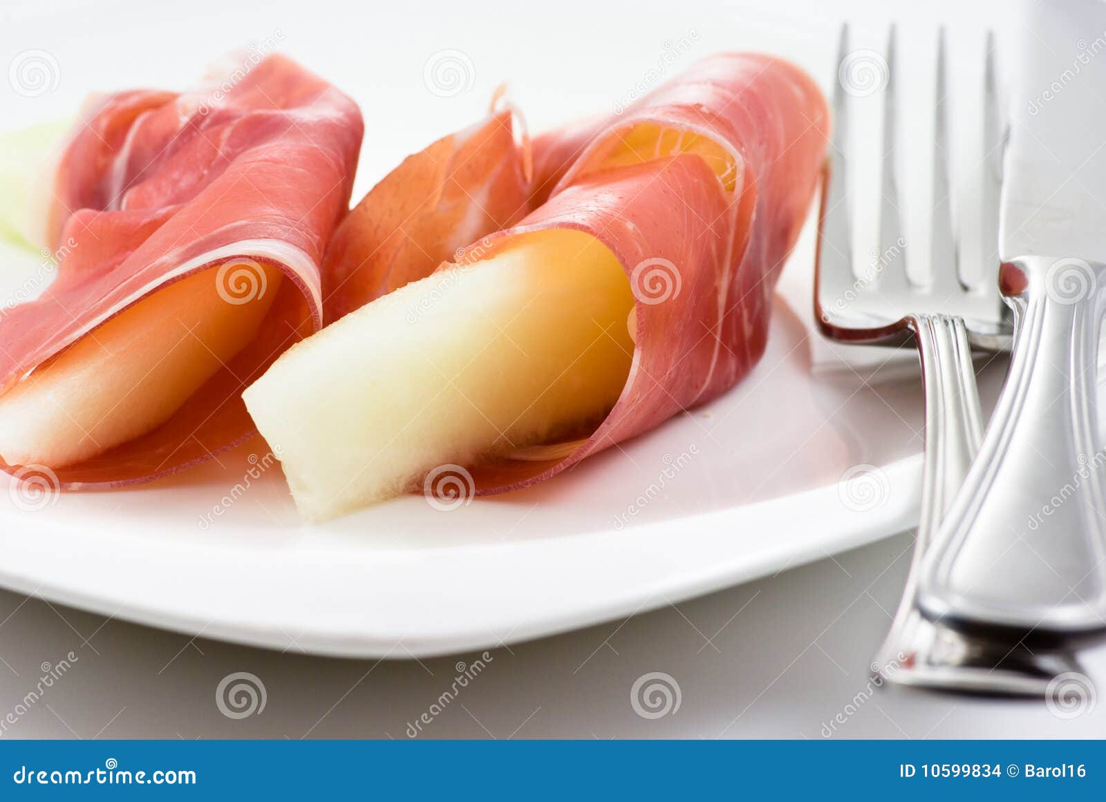 Prosciutto Di Parma with Melons Stock Photo Image of pork, prosciutto