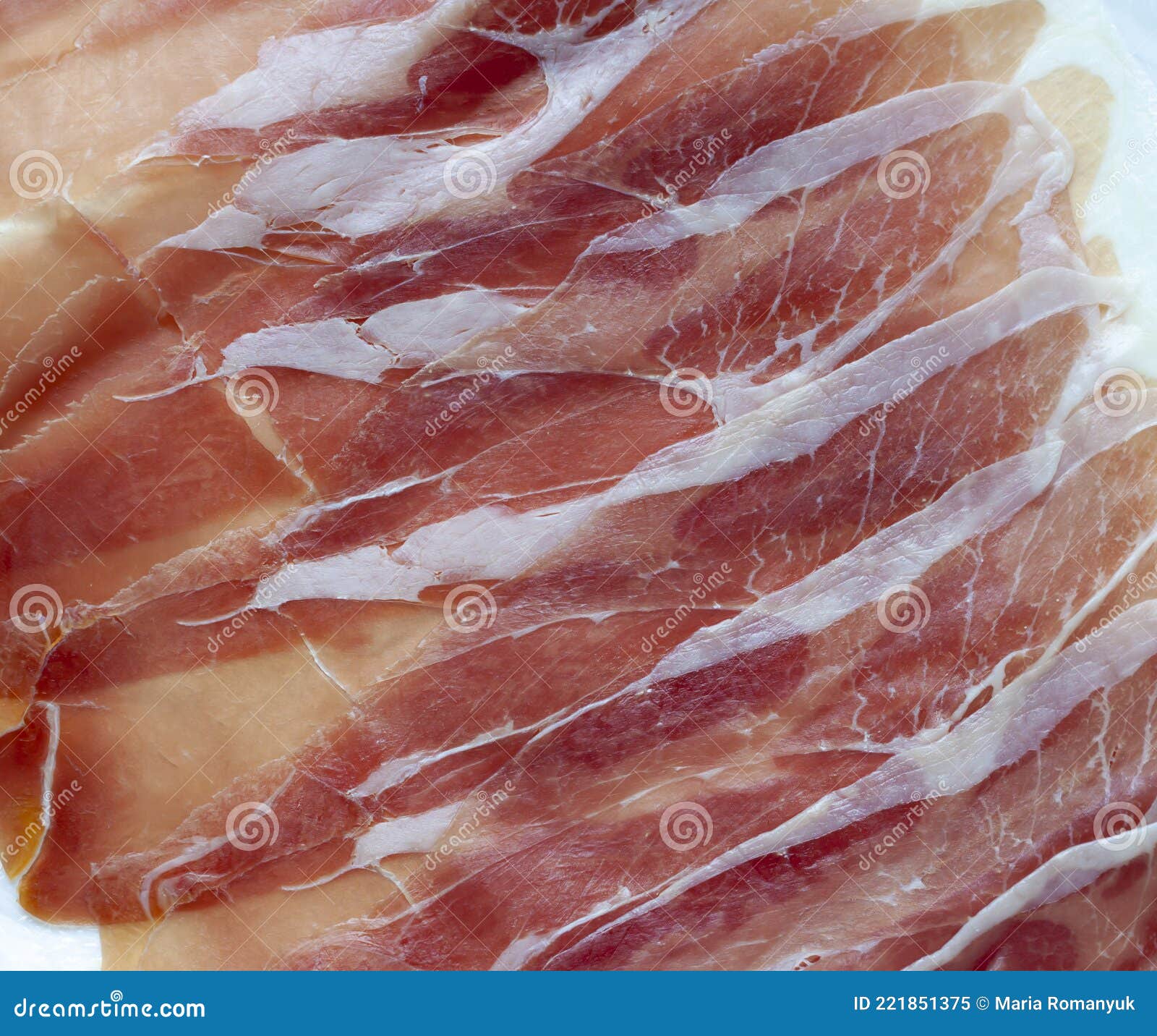 Prosciutto Dry Cured Ham Texture Stock Image Image of meat