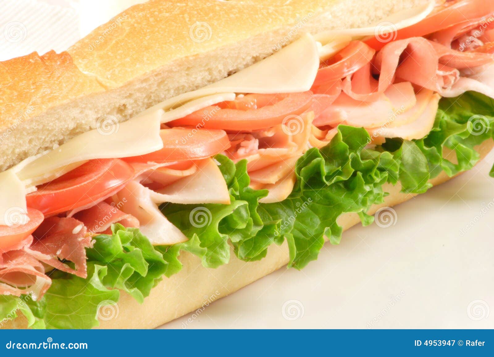 Prosciutto Healthy Sub stock image. Image of mayo, dinner 4953947