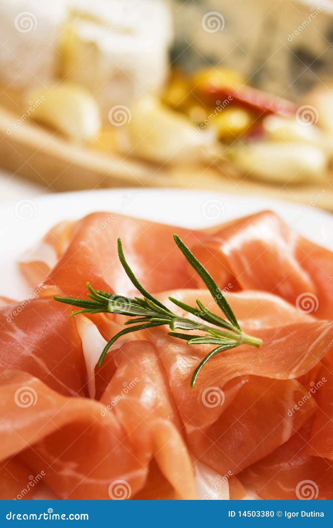 Prosciutto, Italian Cured Ham Stock Photo Image of sliced, vertical