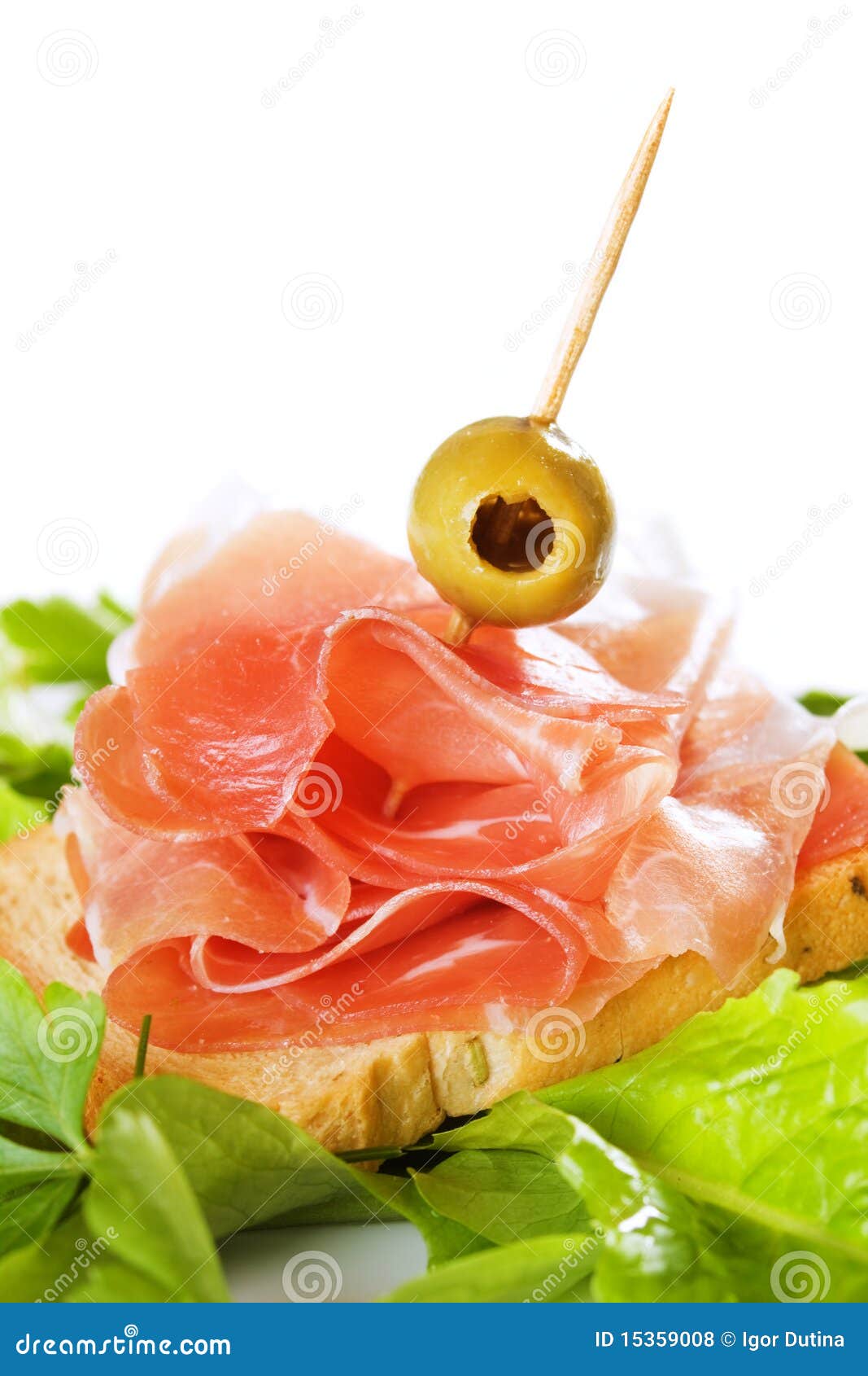 Prosciutto, Italian Cured Ham Stock Photo Image of cured, slice 15359008