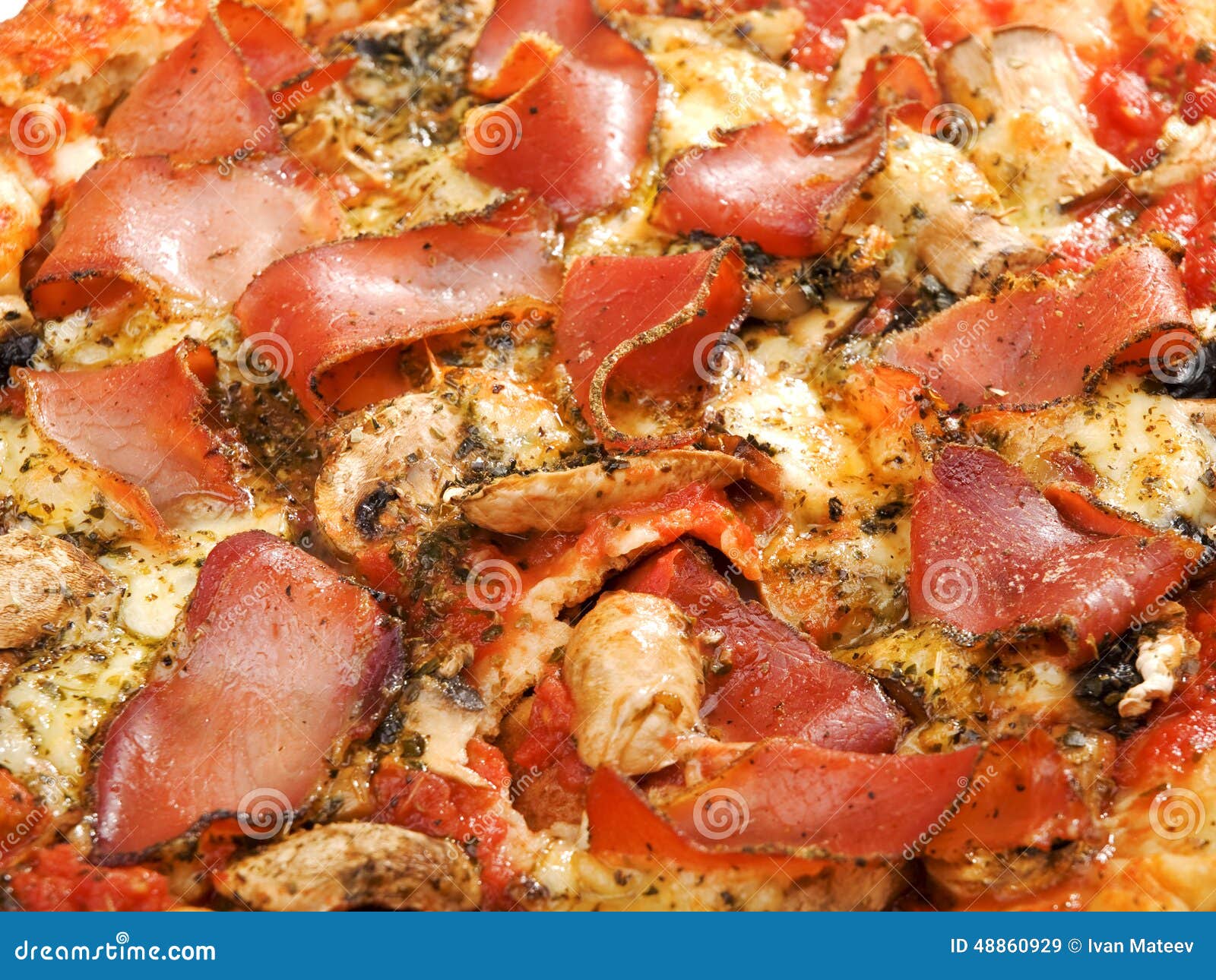 Prosciutto Pizza stock image. Image of ready, pizza, prosciutto 48860929