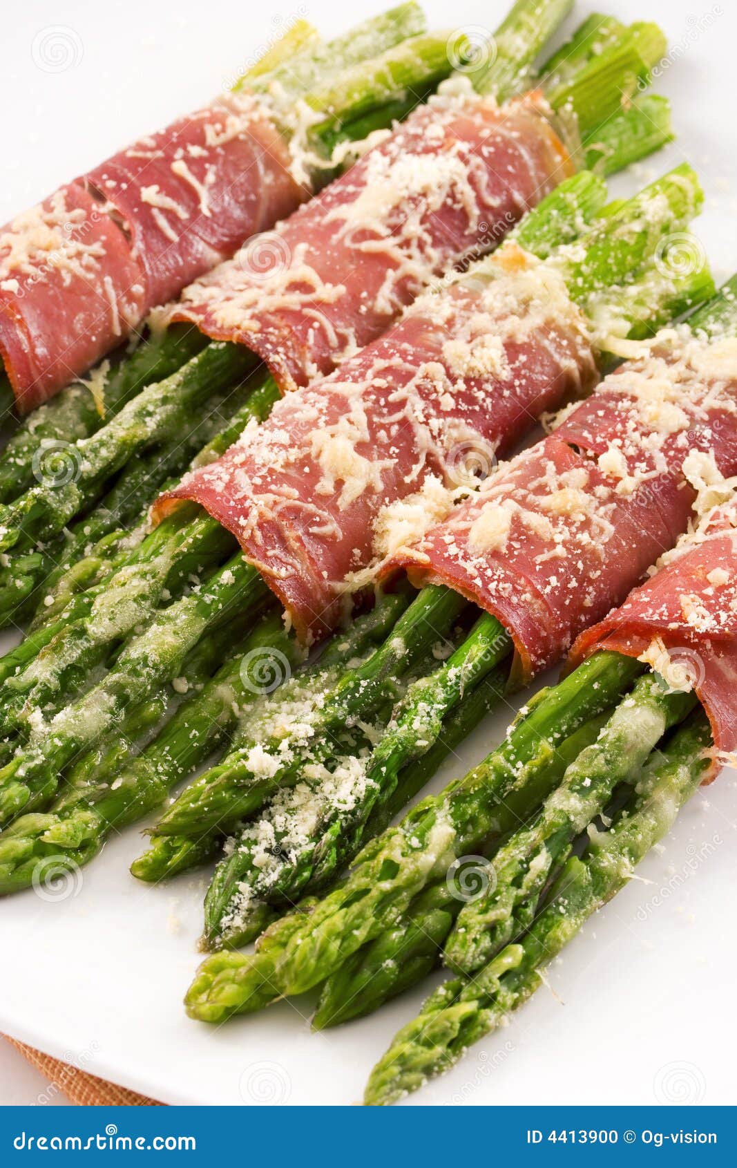 Prosciutto Wrapped Asparagus Stock Photo Image of roasted, parmesan