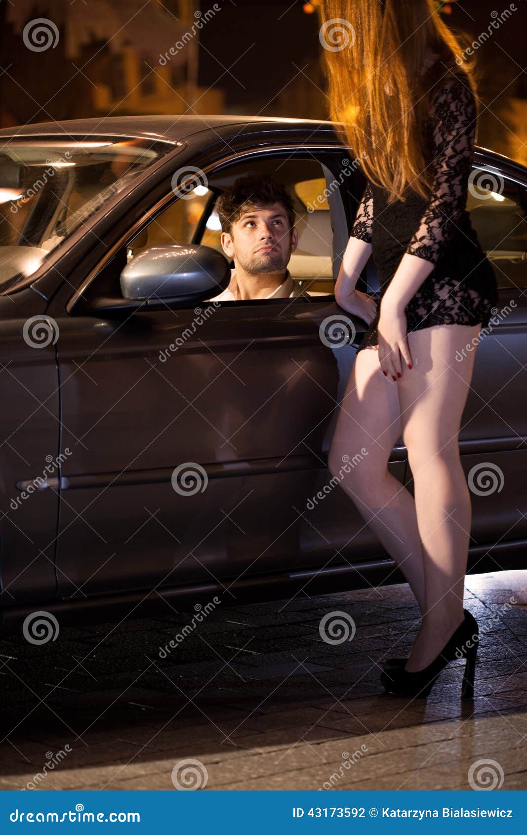 Prostitute Picking Up a Man Stock Photo - Image of picking, flirtation: 43173592